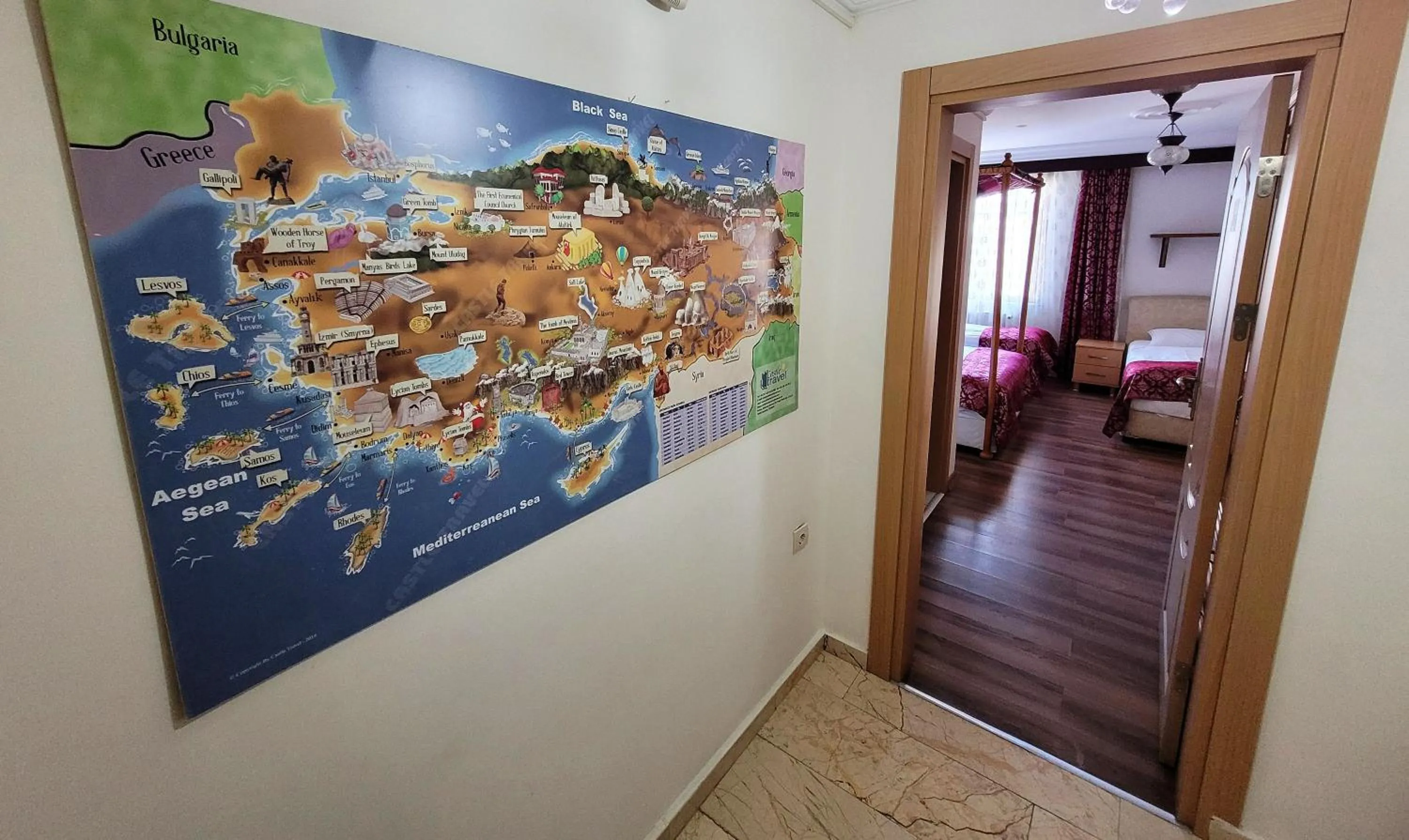 Decorative detail in Marmara Guesthouse