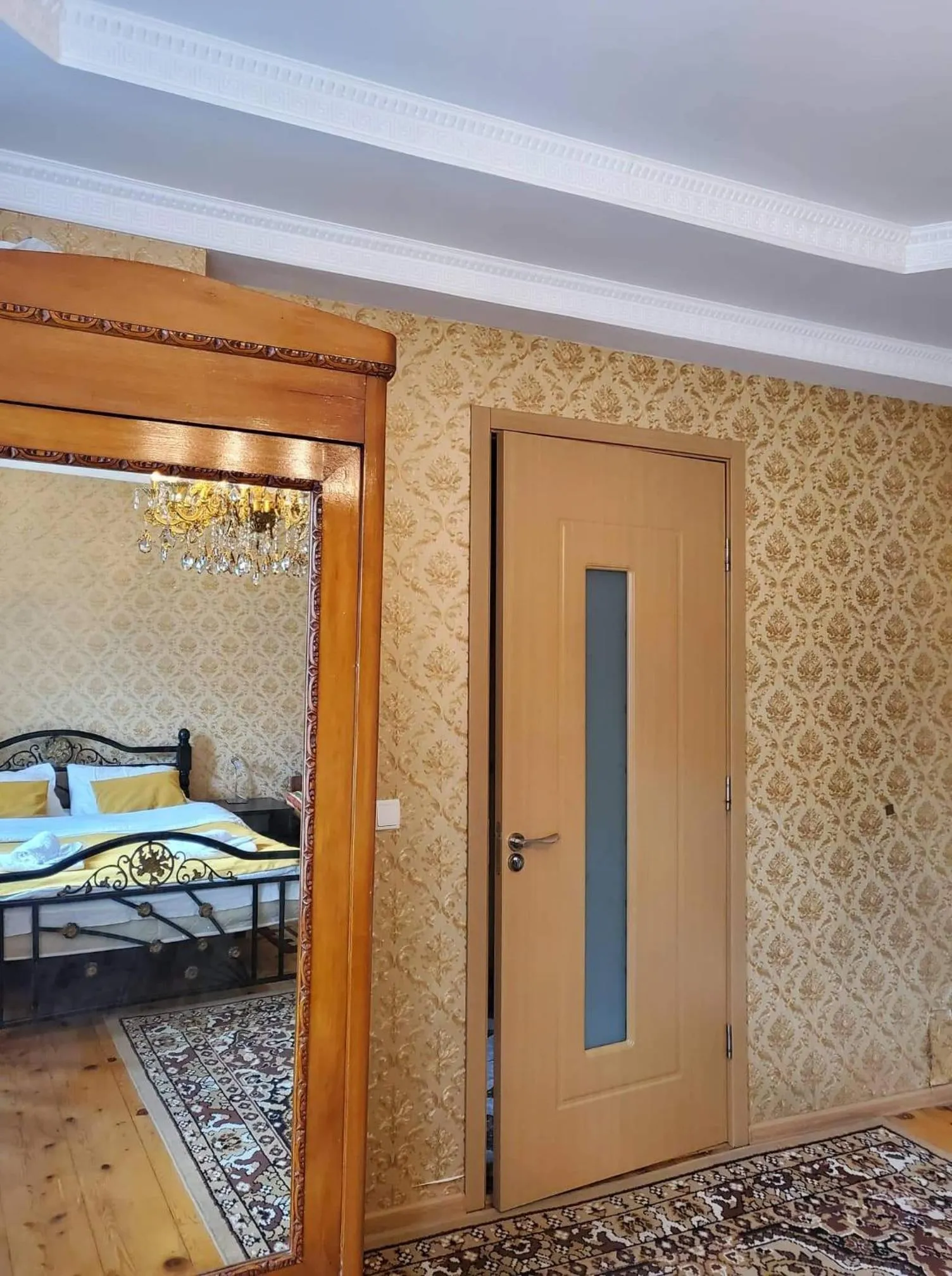 Bed in Guest House Elguja Qushashvili