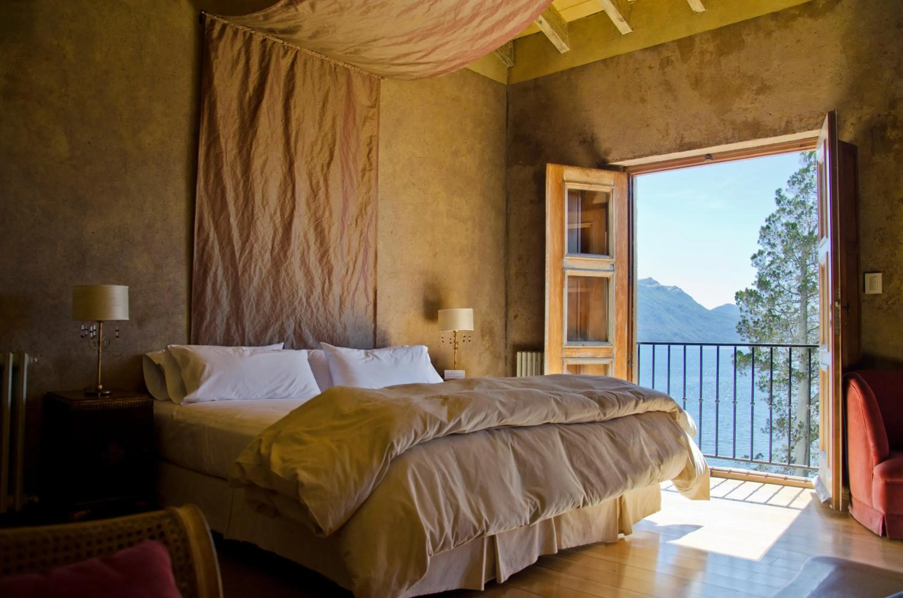 View (from property/room), Bed in Luma Casa De Montaña