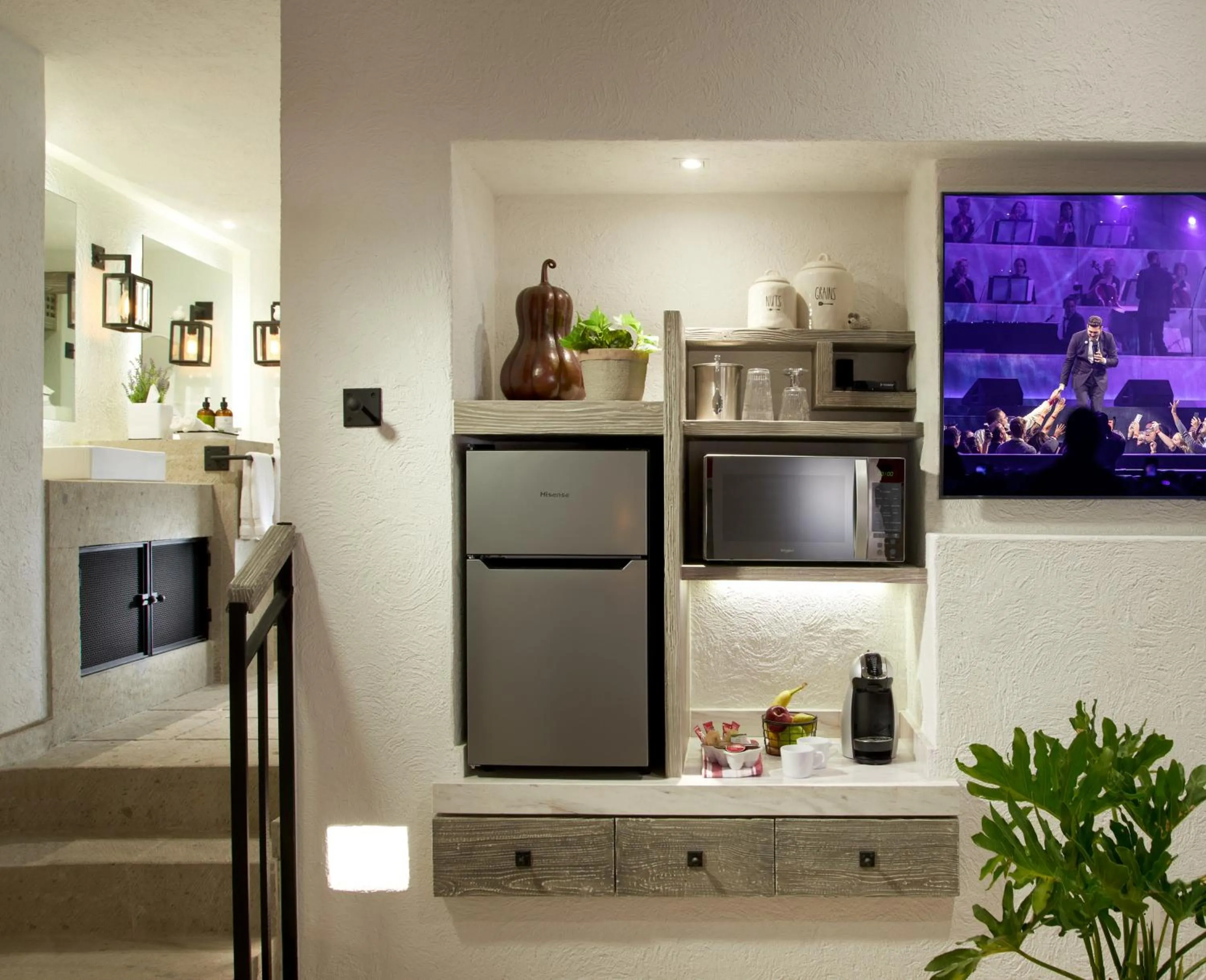 Kitchen or kitchenette in H21 Hospedaje Boutique