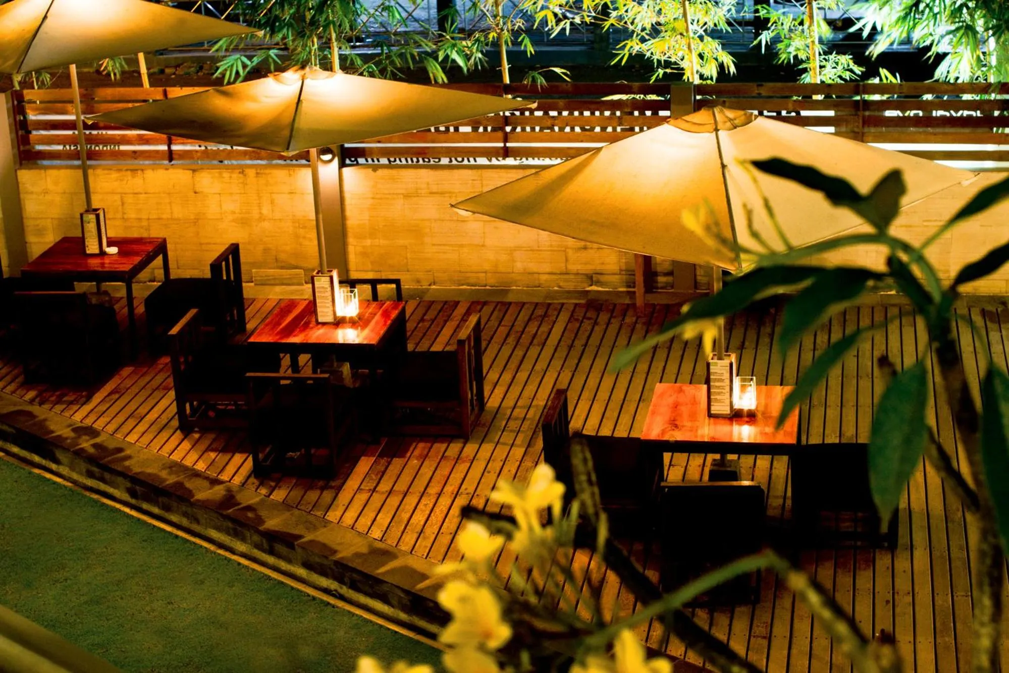 Patio in JavaCove Beach Hotel