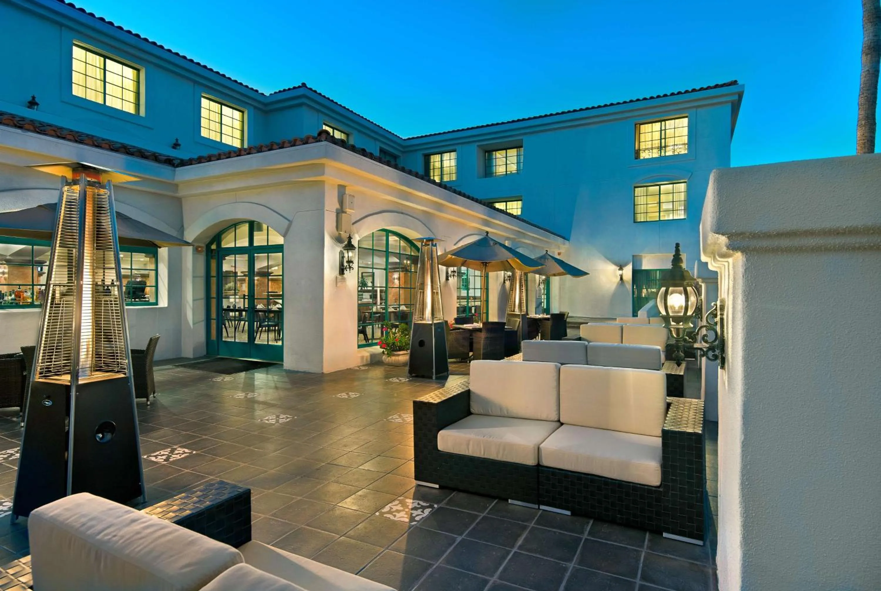 Patio in DoubleTree by Hilton San Pedro