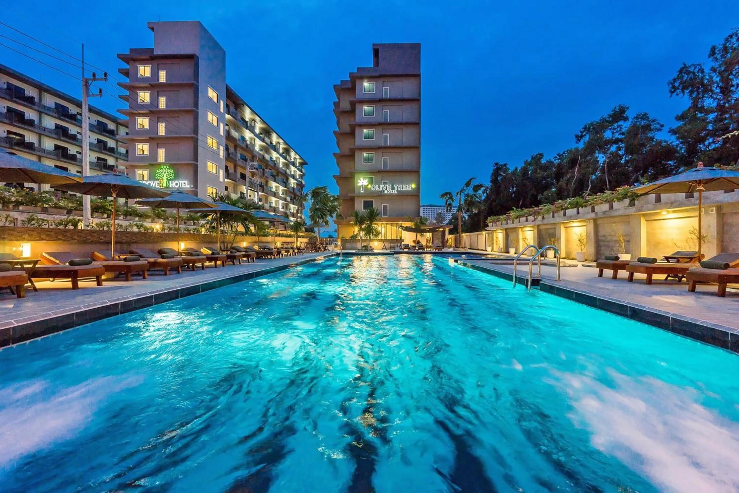 Swimming pool in Olive Tree Hotel Pattaya
