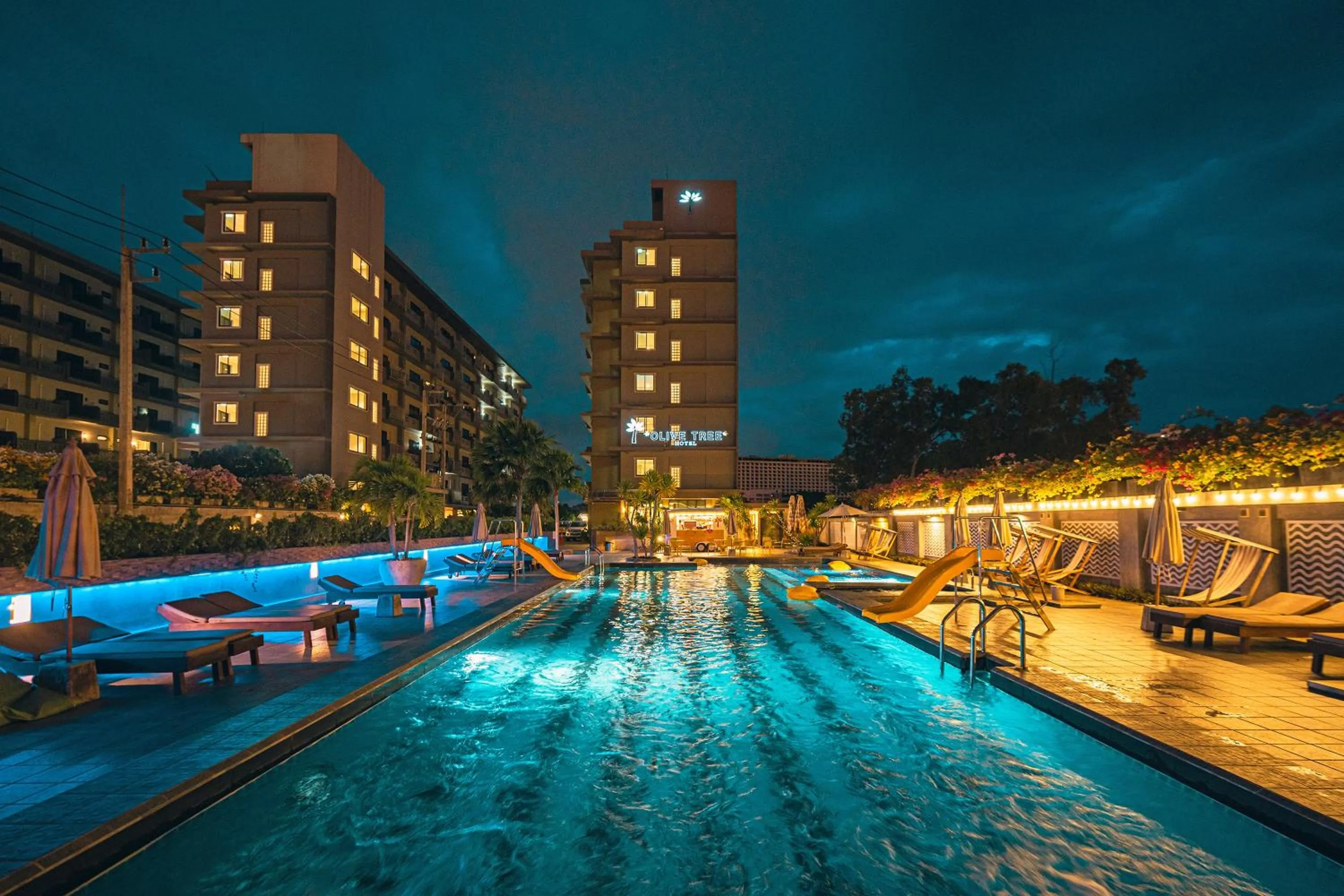 Swimming pool in Olive Tree Hotel Pattaya
