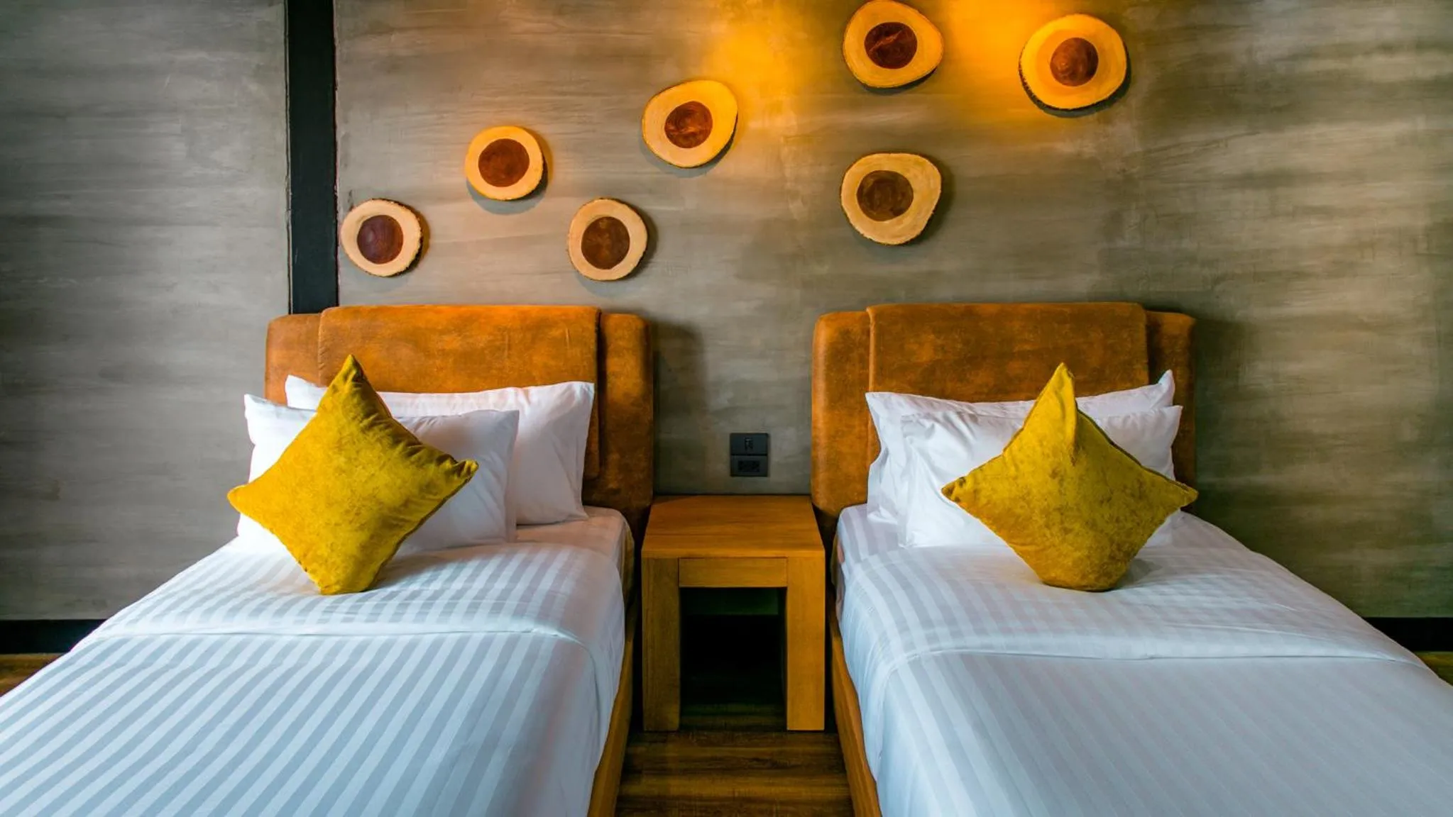 Bed in Vino Neste Private Pool Villas