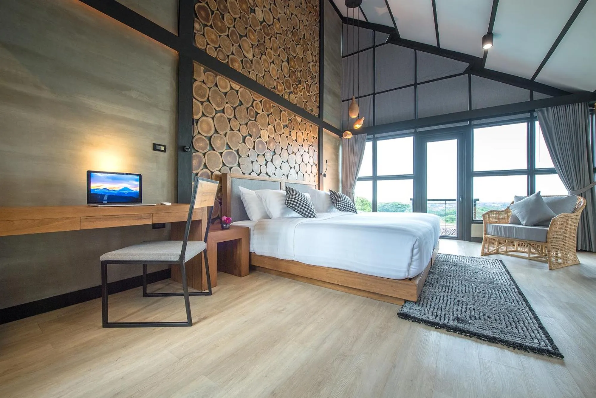 Bed in Vino Neste Private Pool Villas