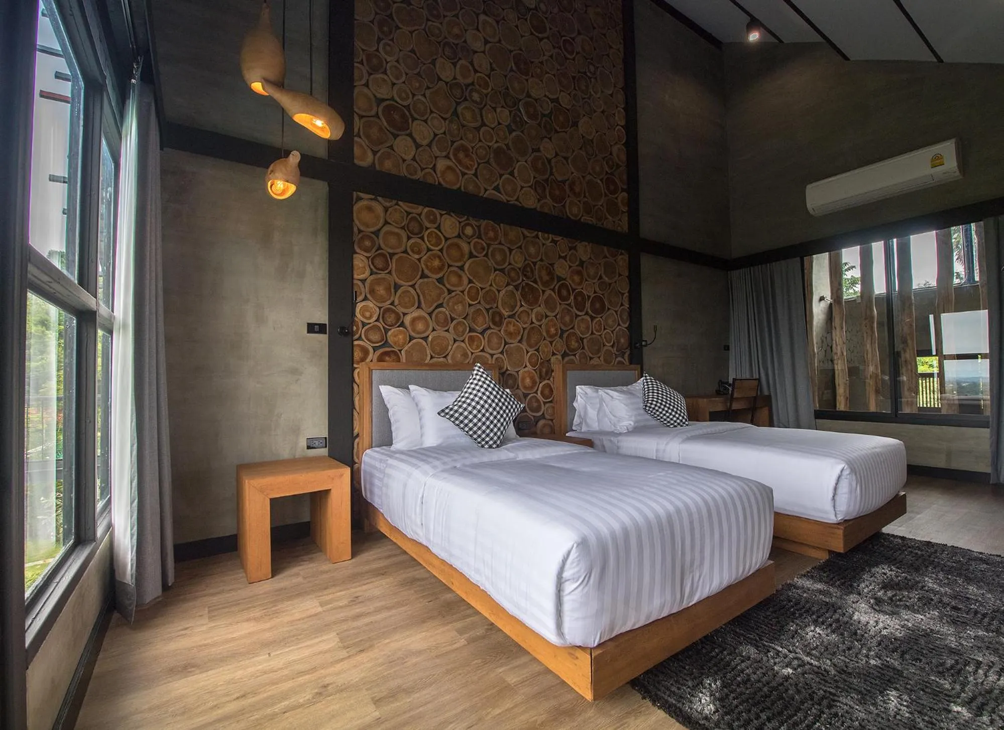 Bed in Vino Neste Private Pool Villas