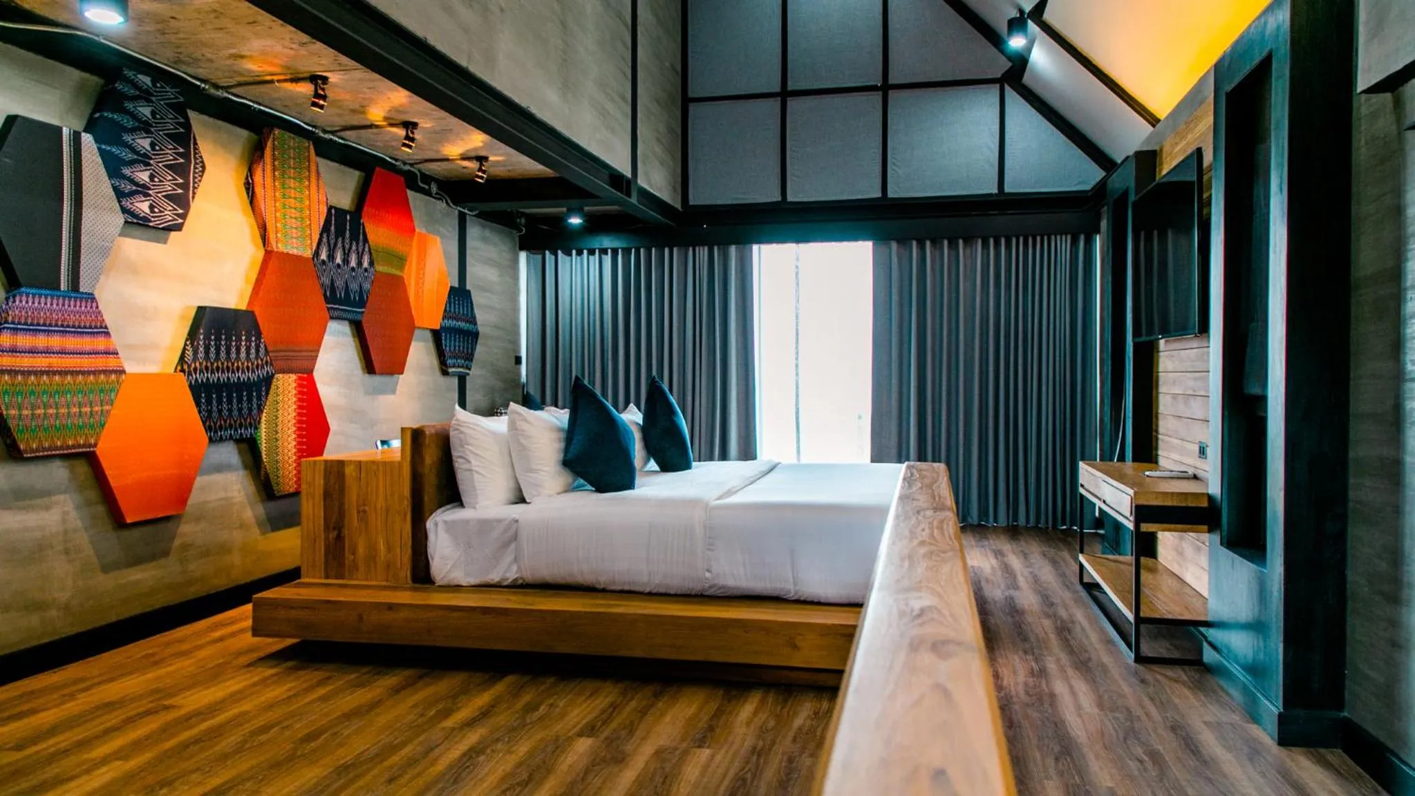 Bed in Vino Neste Private Pool Villas