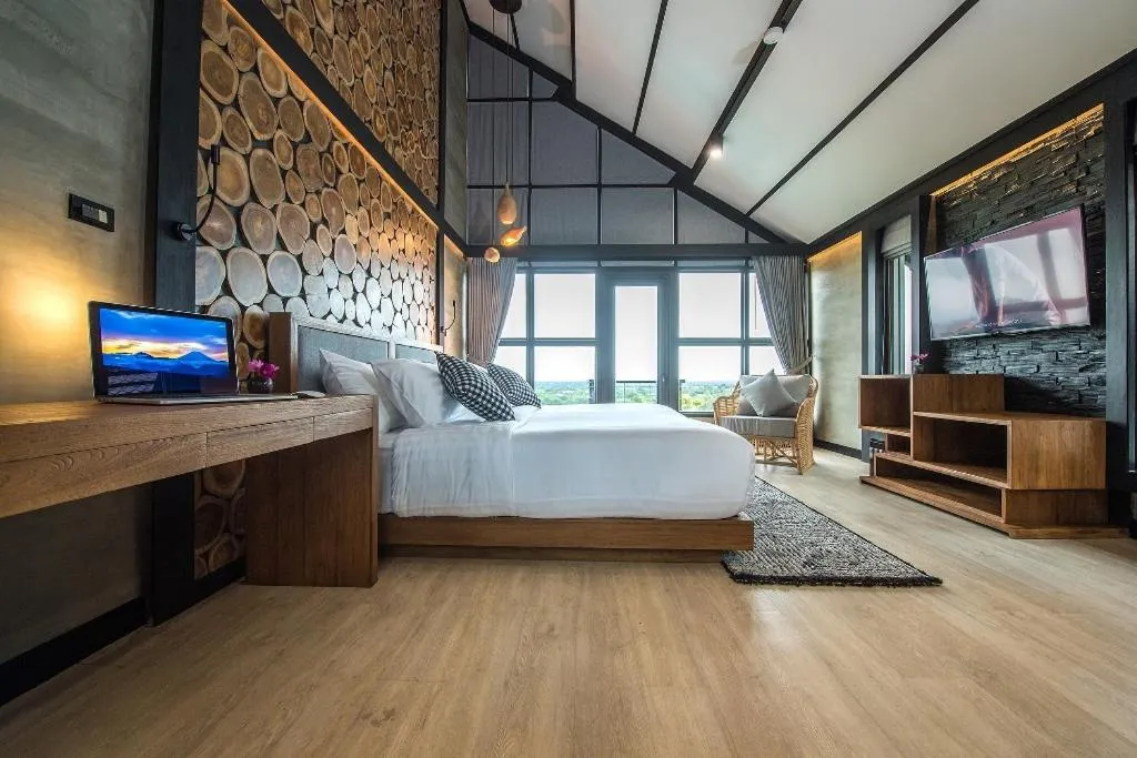 Bed in Vino Neste Private Pool Villas