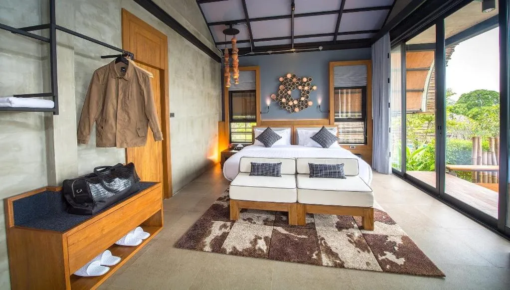 Bed in Vino Neste Private Pool Villas