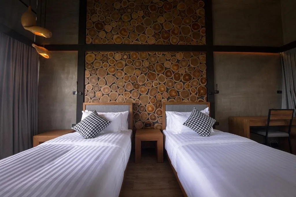 Bed in Vino Neste Private Pool Villas