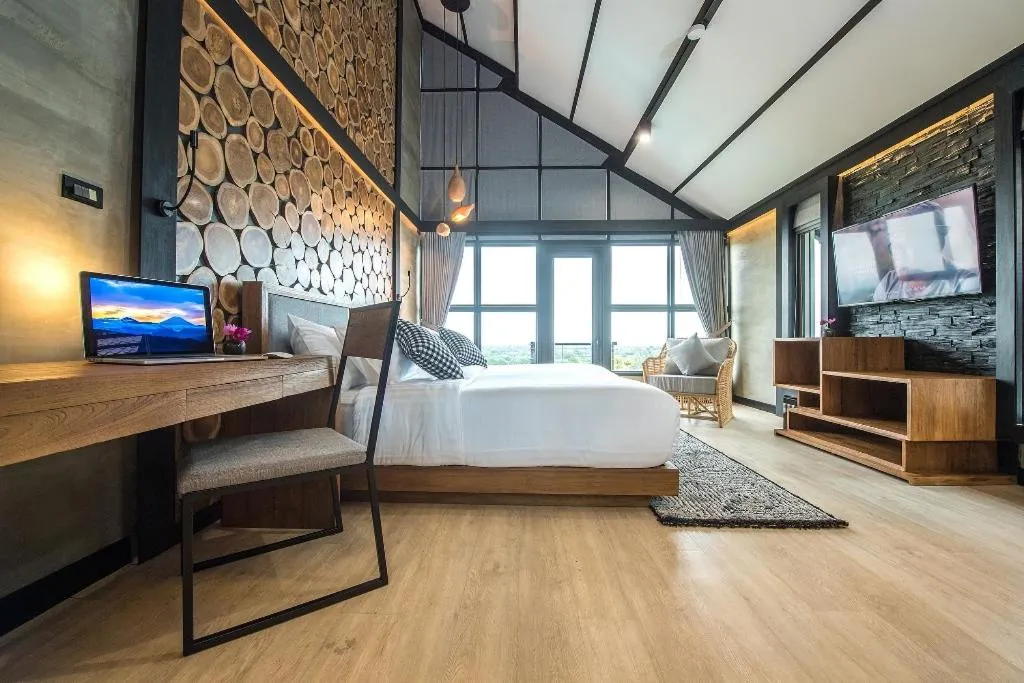 Bed in Vino Neste Private Pool Villas