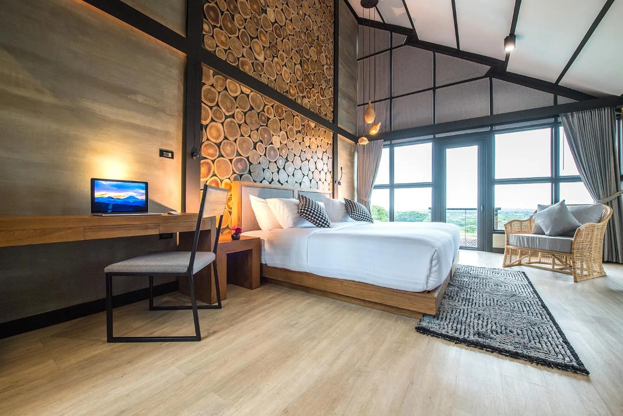 Bed in Vino Neste Private Pool Villas