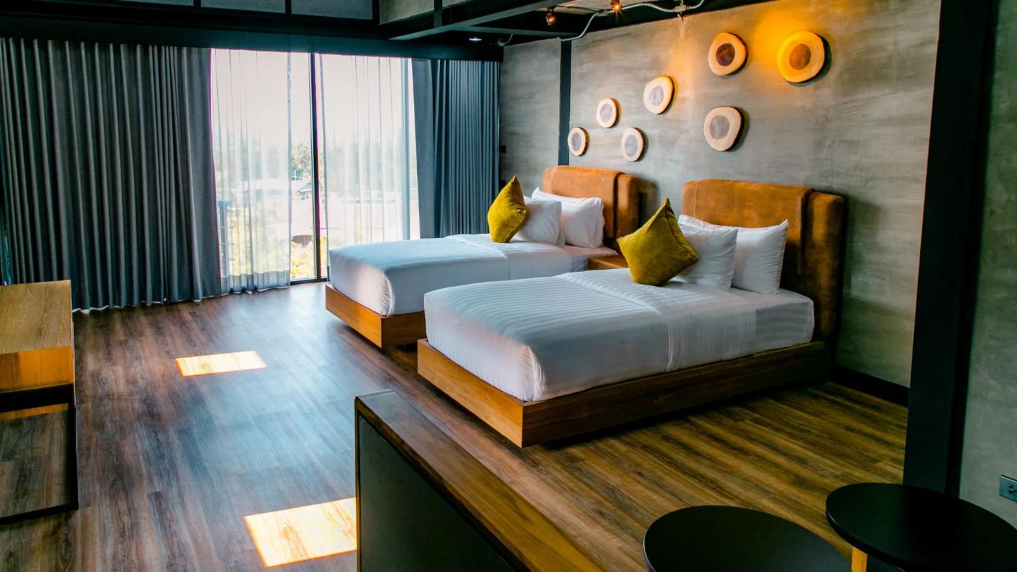 Bed in Vino Neste Private Pool Villas