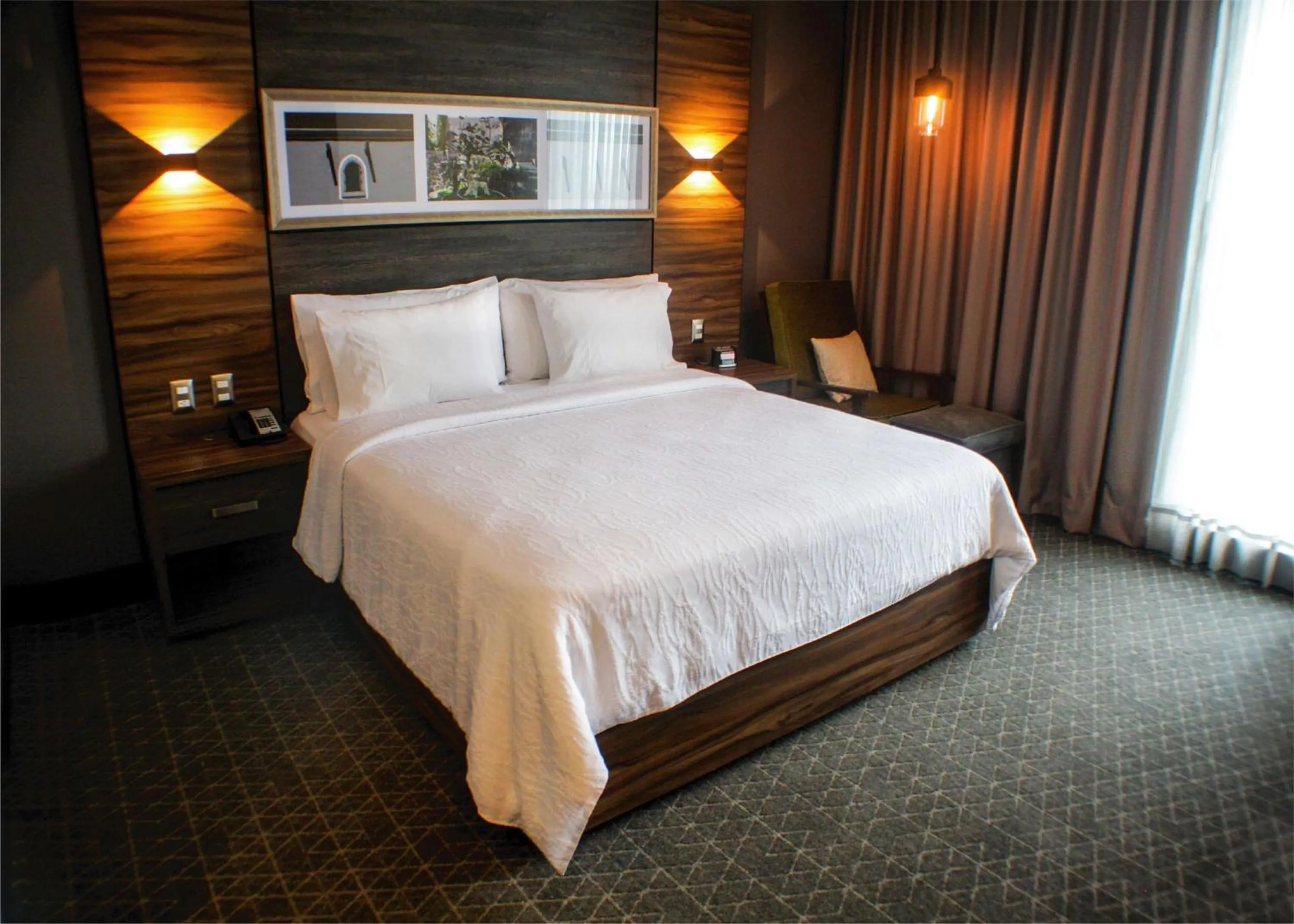 Living room, Bed in Hilton Garden Inn Aguascalientes