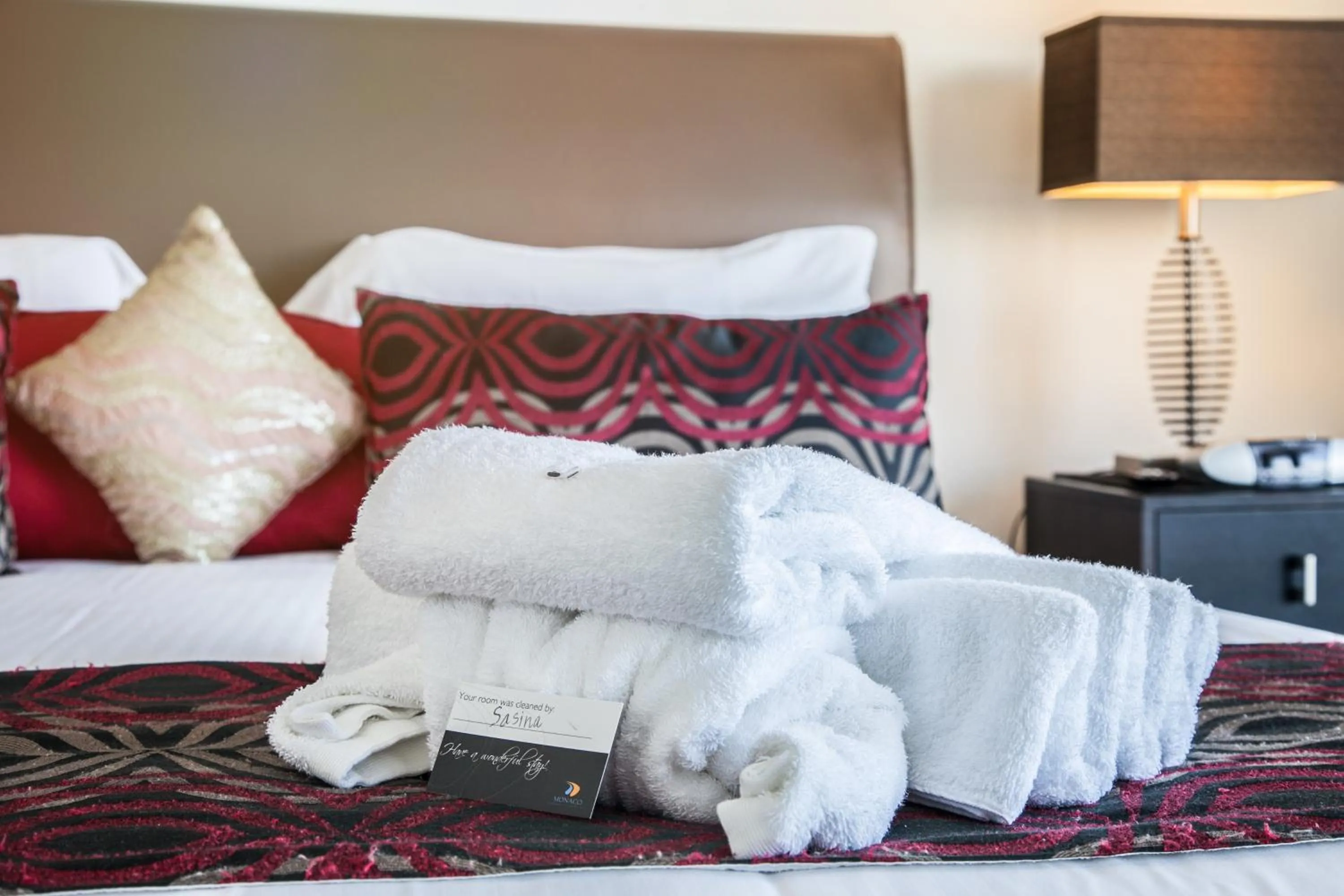 Decorative detail, Bed in Monaco Caloundra