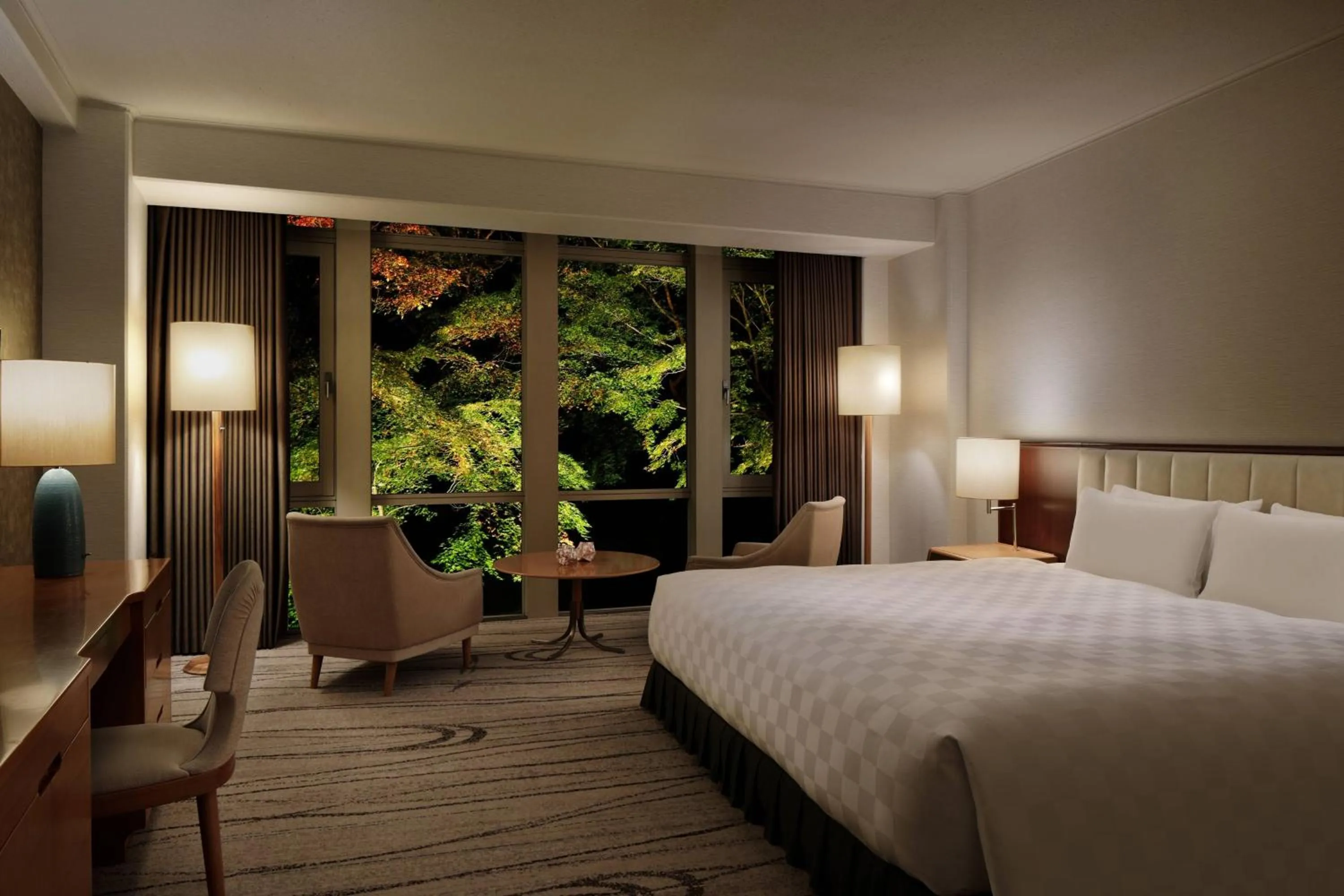 Photo of the whole room, Bed in The Prince Kyoto Takaragaike, Autograph Collection