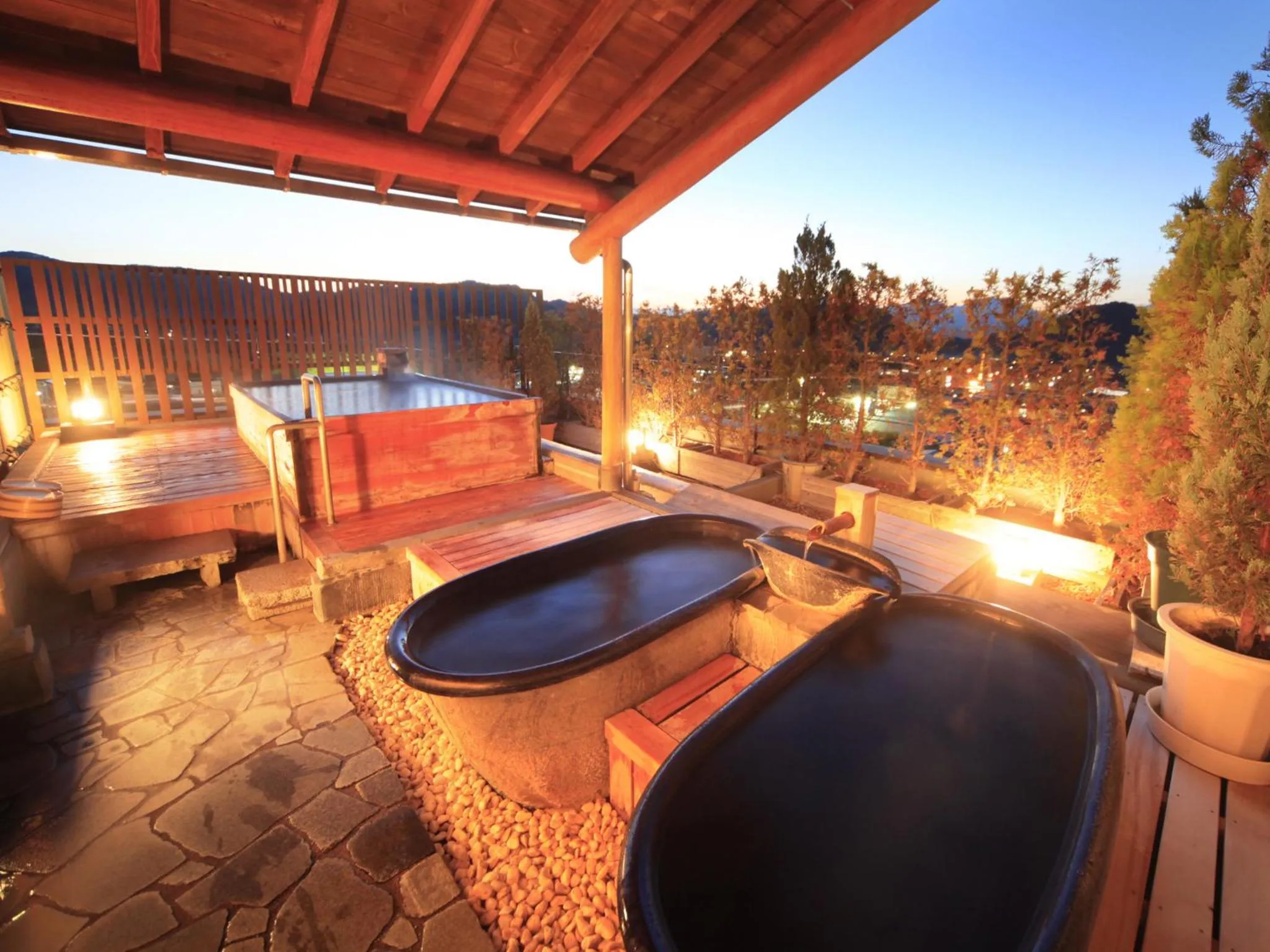 Hot Spring Bath in Hotel Tsubakino