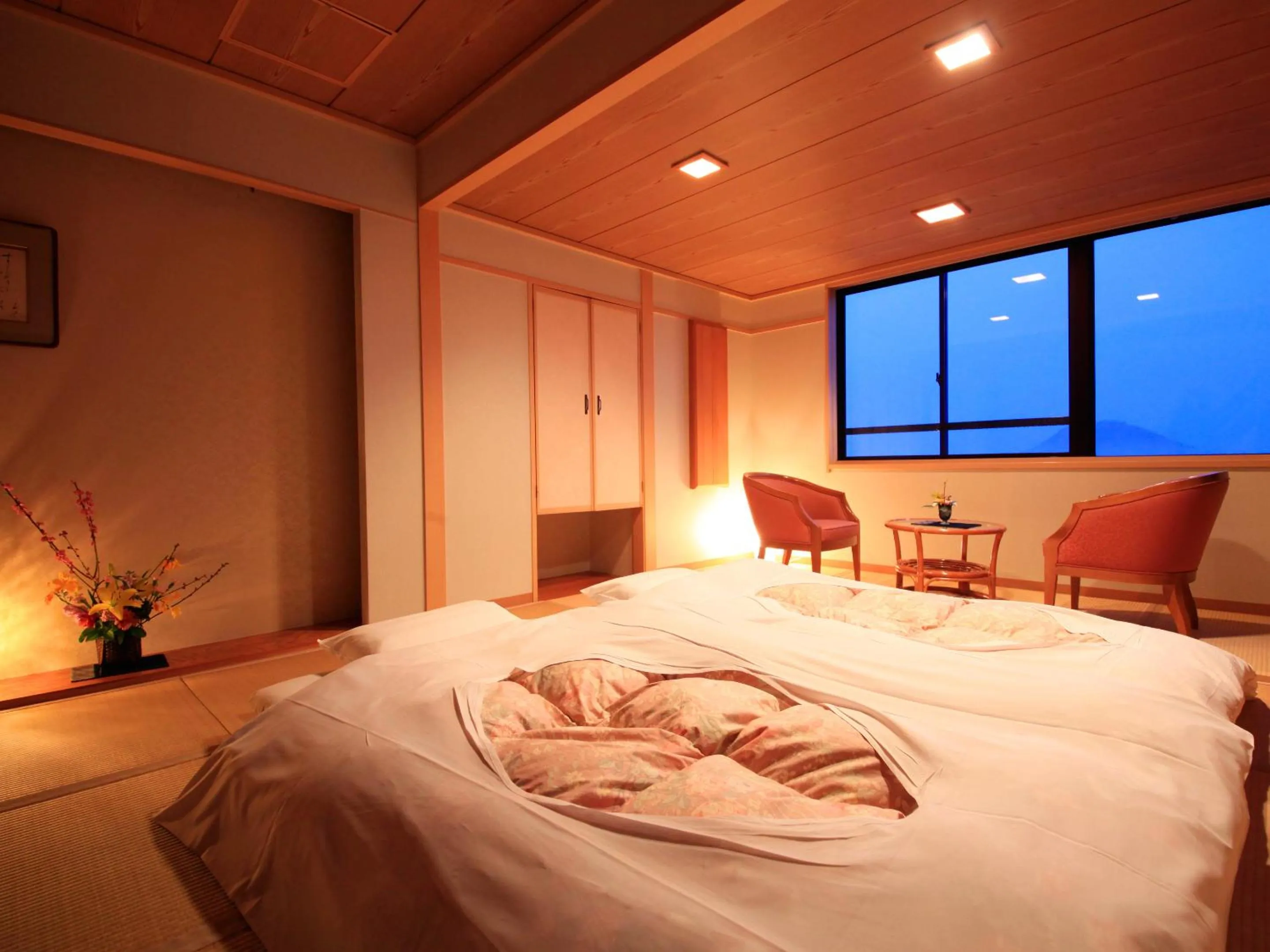 Bed in Hotel Tsubakino