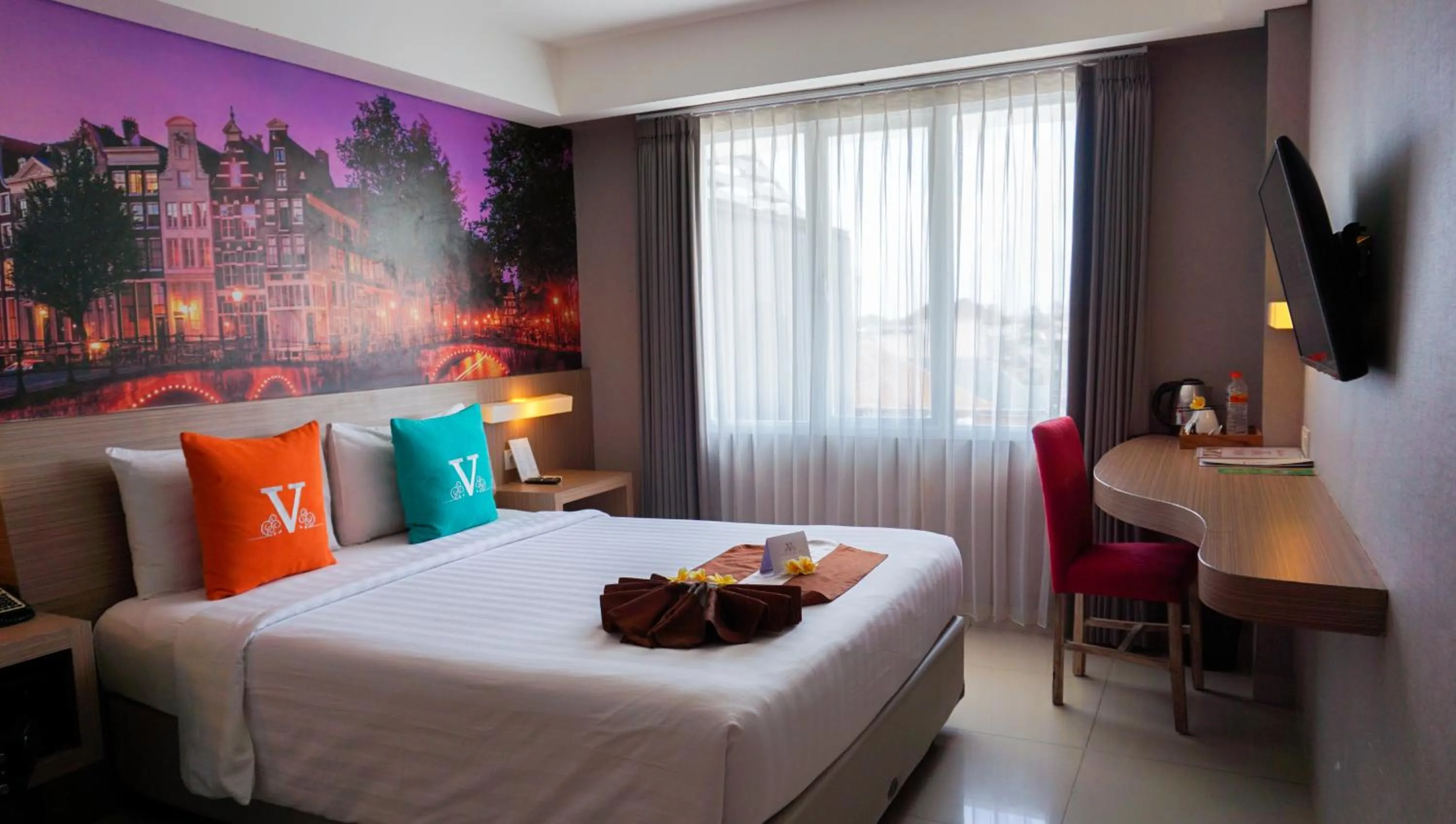 Bed in The Vasini Hotel