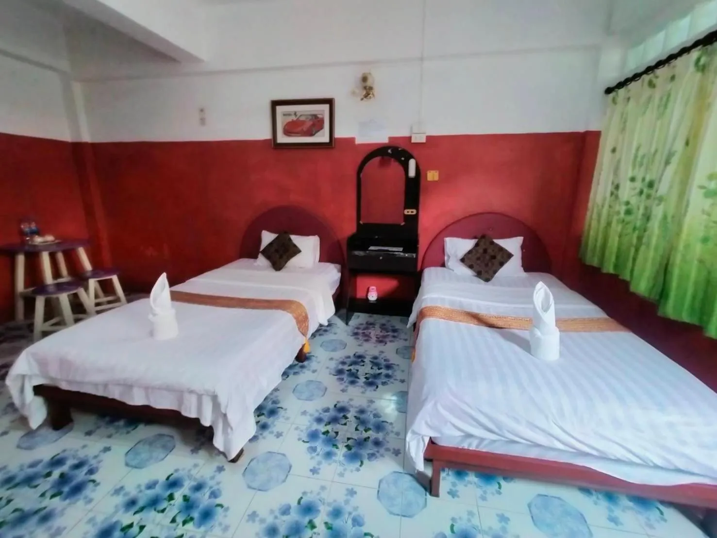 Bed in Sabaydee House at Pai