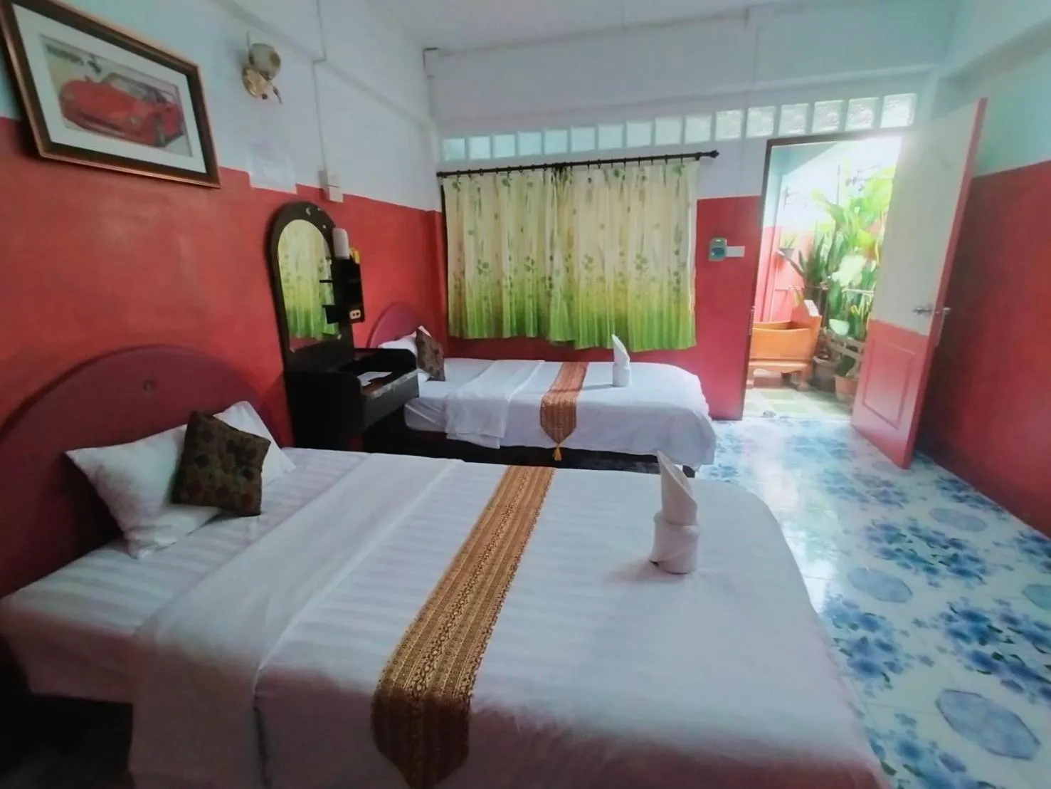 Bed in Sabaydee House at Pai
