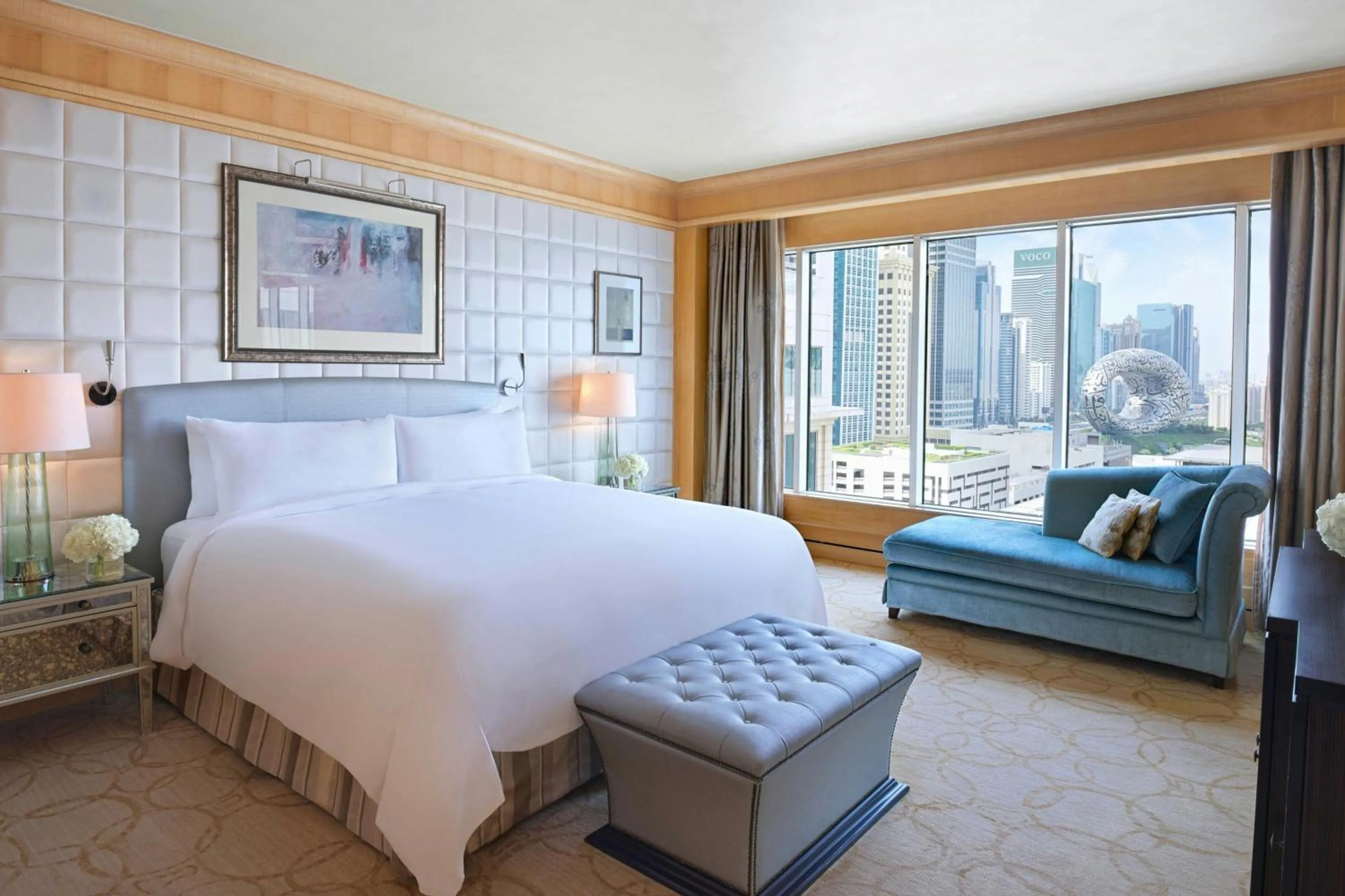 Bedroom, Bed in Ritz Carlton DIFC Downtown Dubai