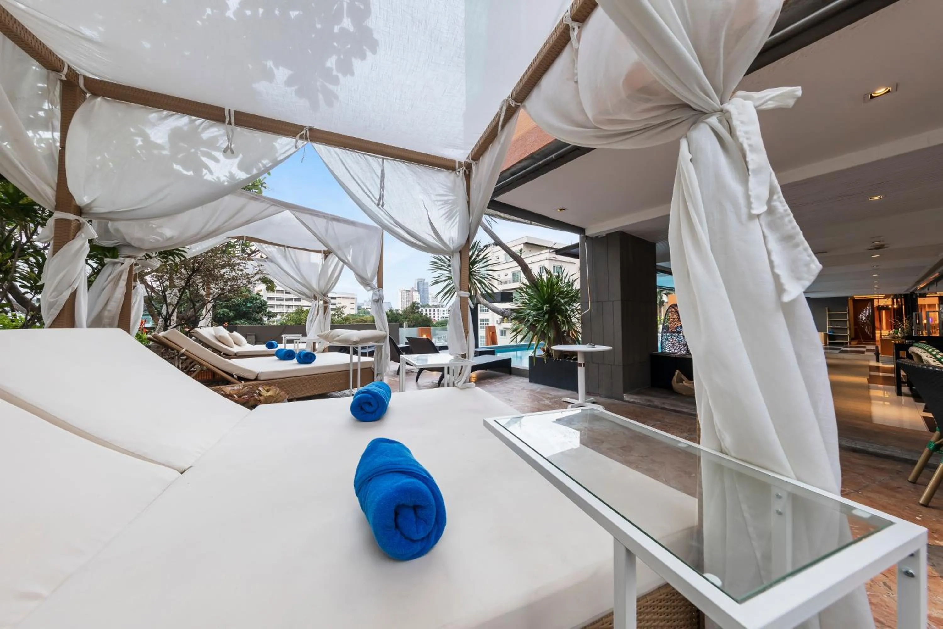 sunbed in Golden Tulip Mandison Suites