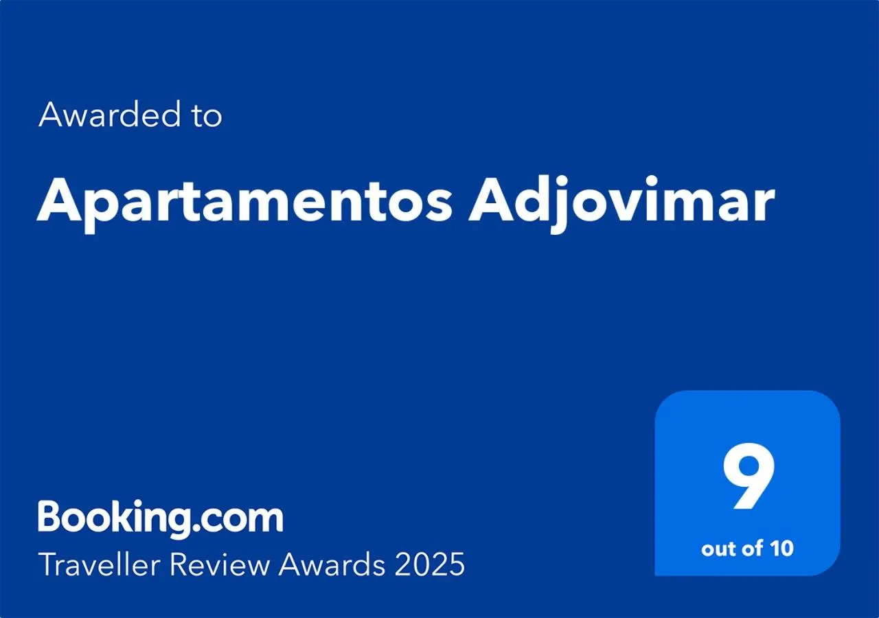 Certificate/Award in Apartamentos Adjovimar