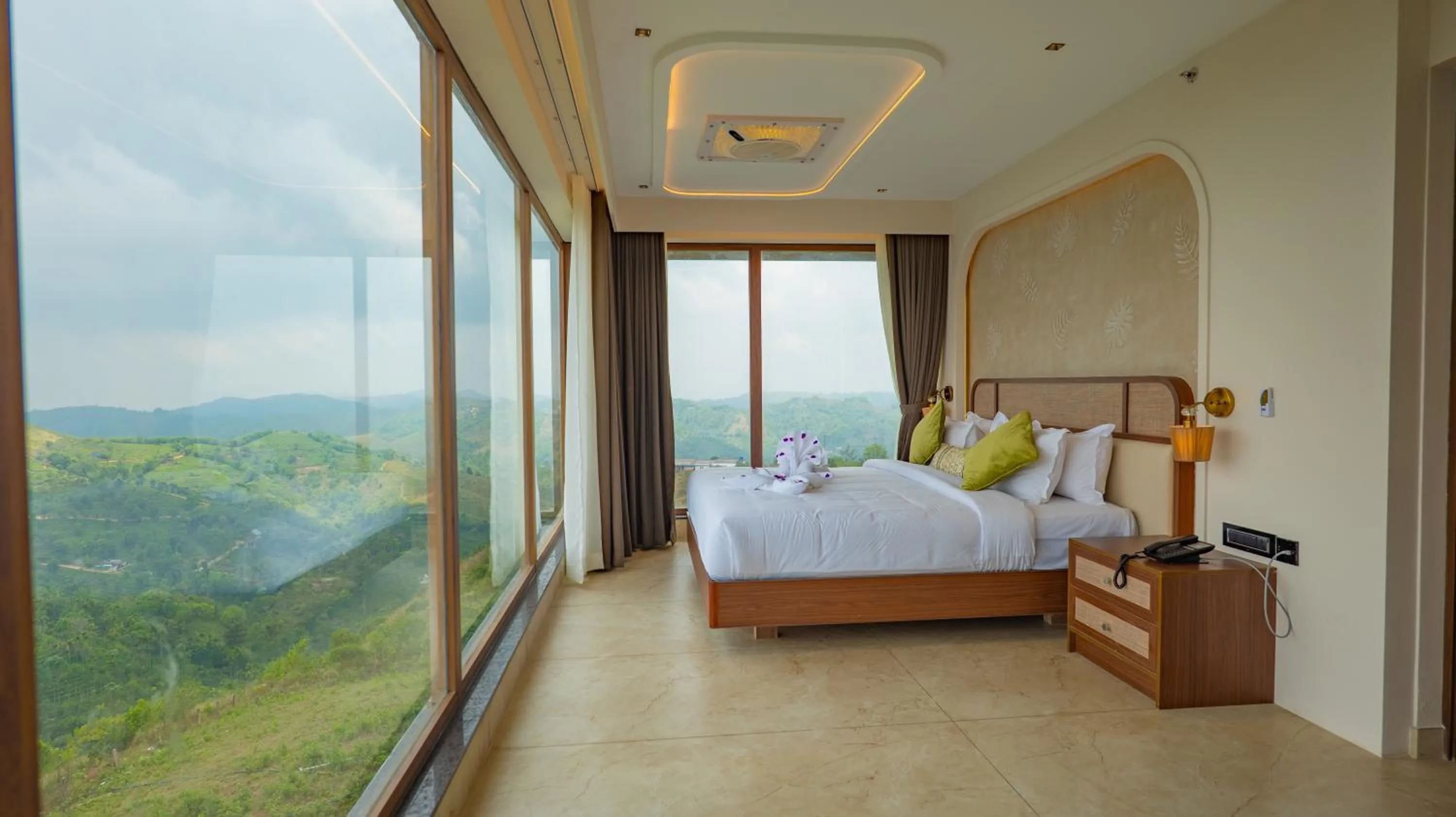 Natural landscape, Bed in Palette Hill View Resorts Vagamon