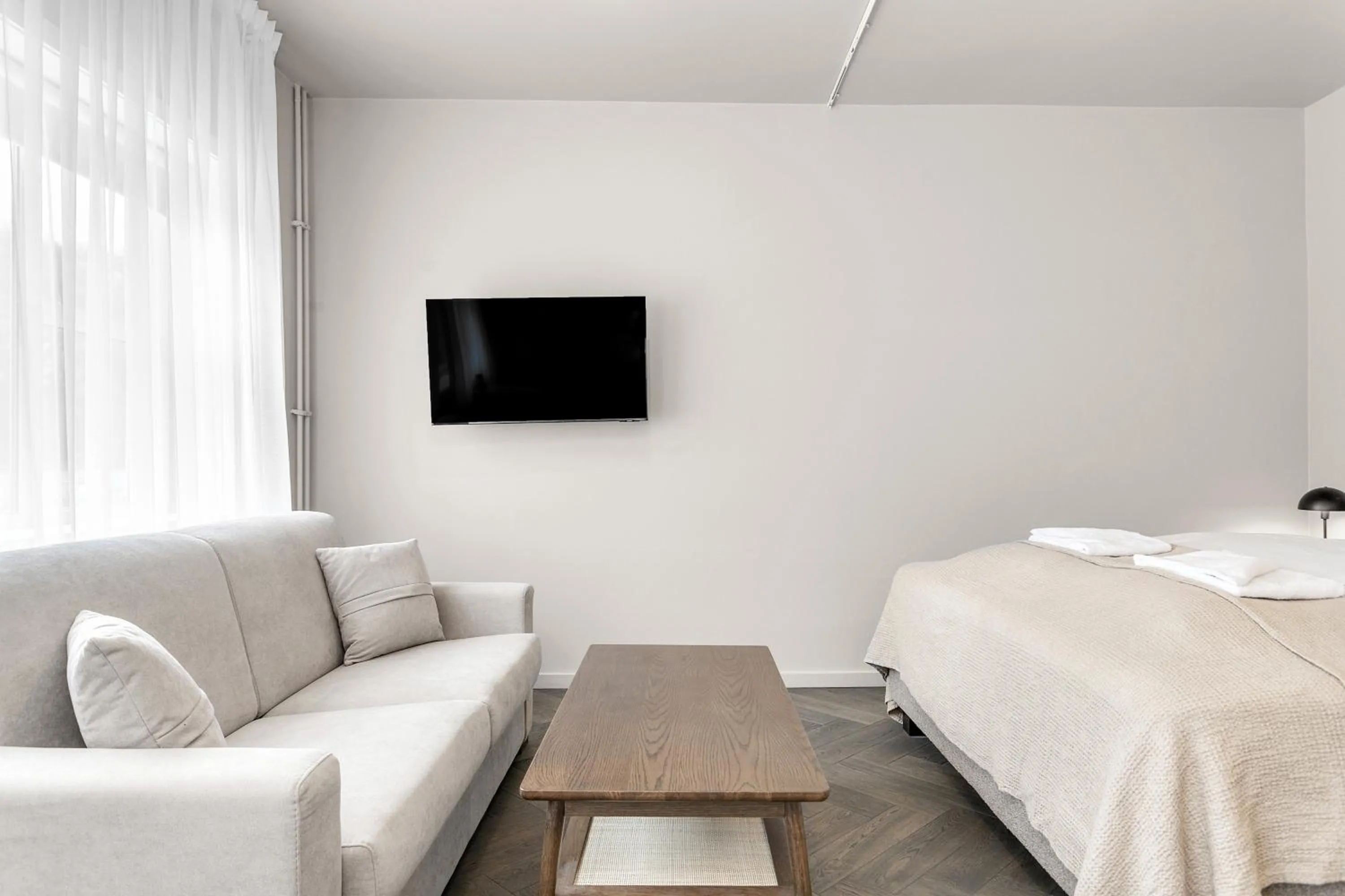 Bed in The Swan House by Heimaleiga