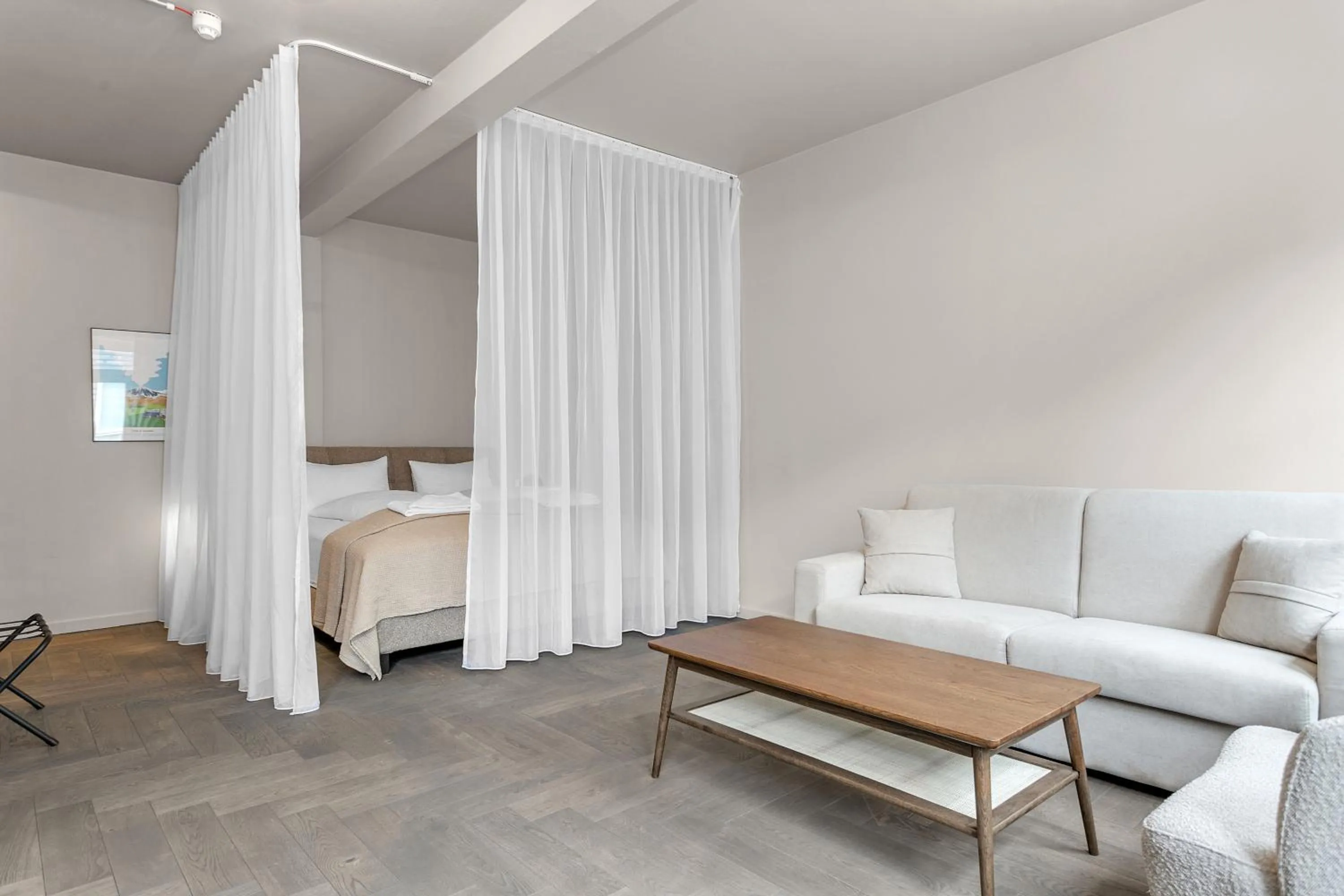 Bed in The Swan House by Heimaleiga