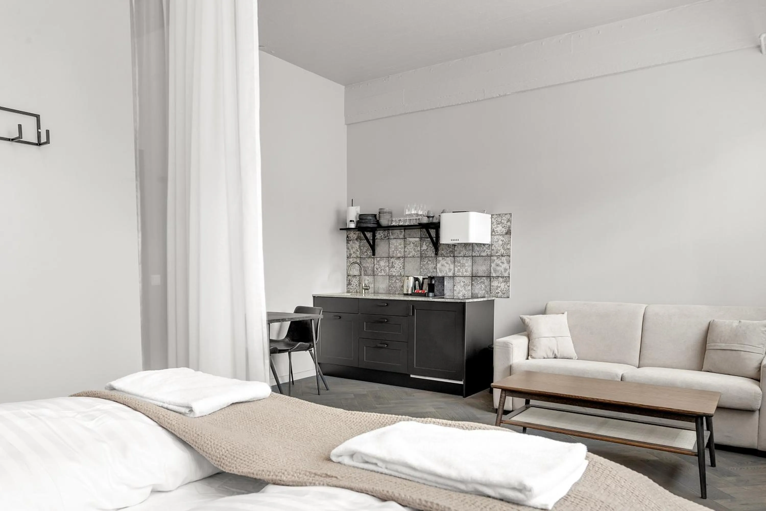 Bed in The Swan House by Heimaleiga