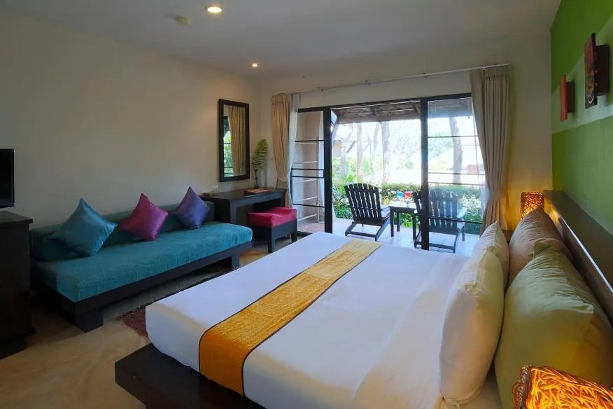 Bed in Purimuntra Resort and Spa
