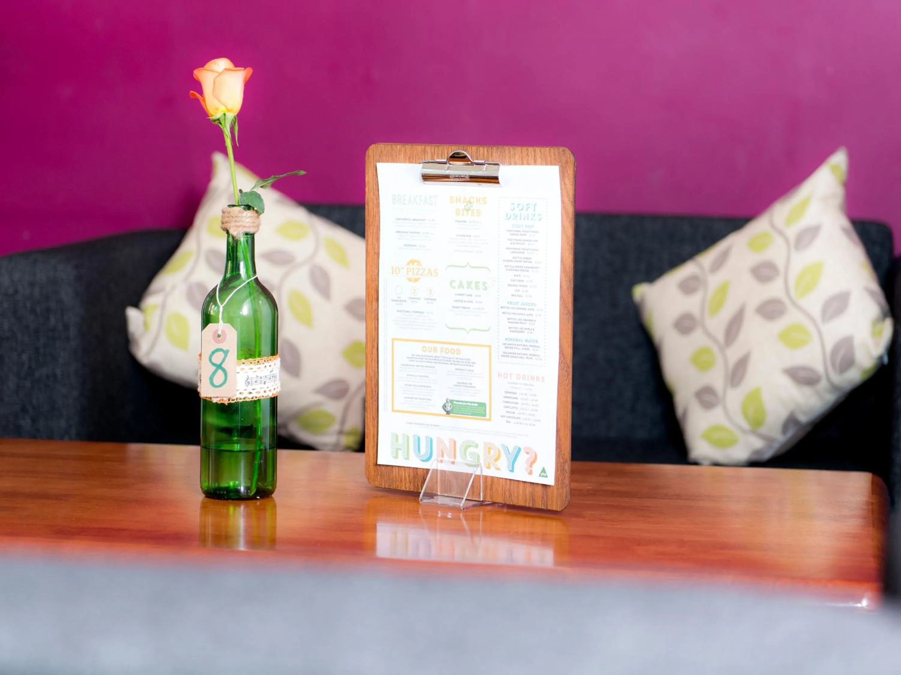 Seating area in YHA London Earl's Court