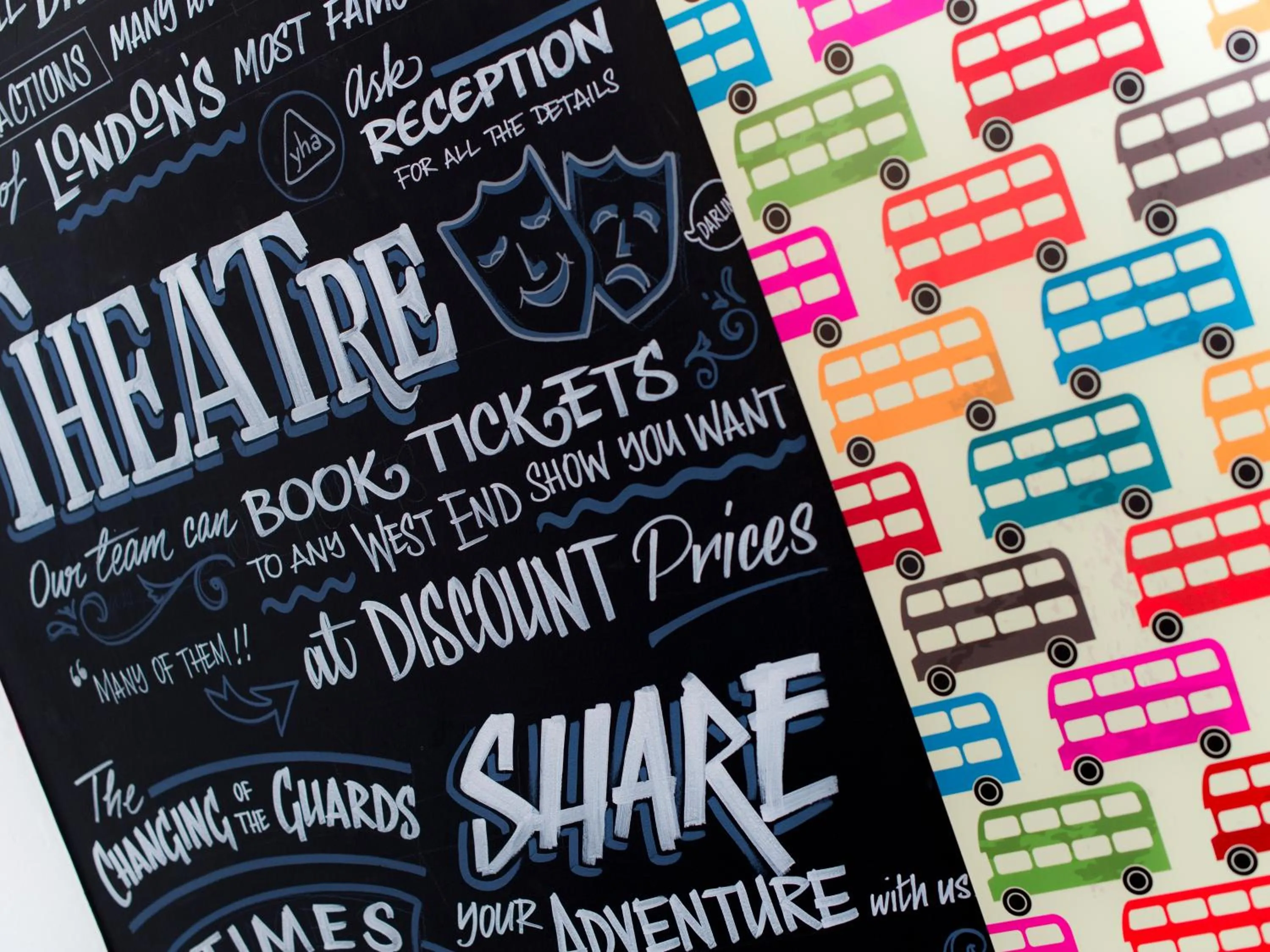 Decorative detail in YHA London Earl's Court