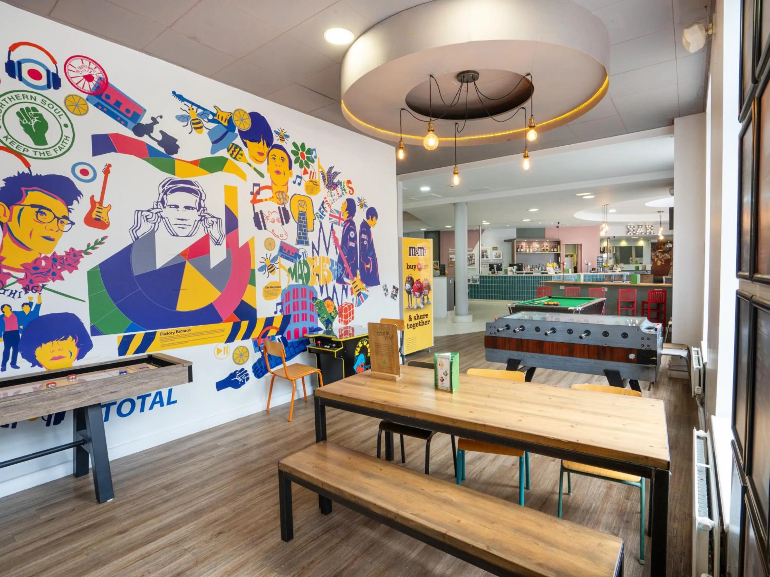 Game Room in YHA Manchester