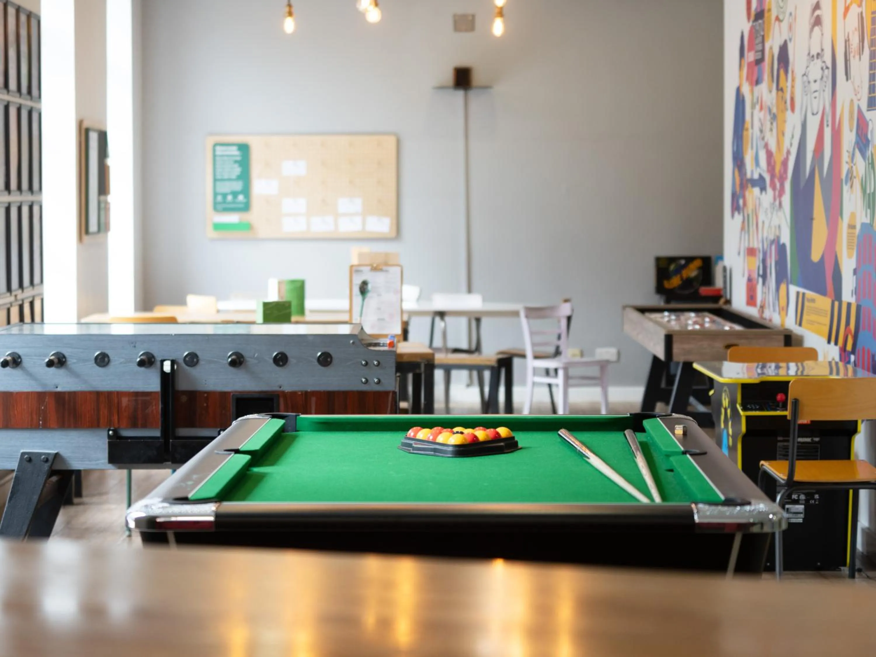 Billiard in YHA Manchester