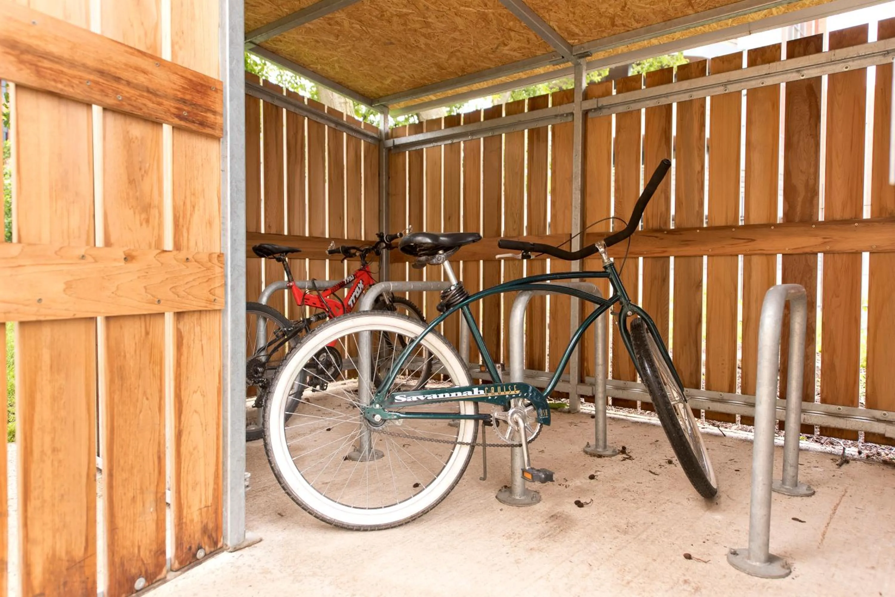 Cycling in YHA Liverpool Albert Dock