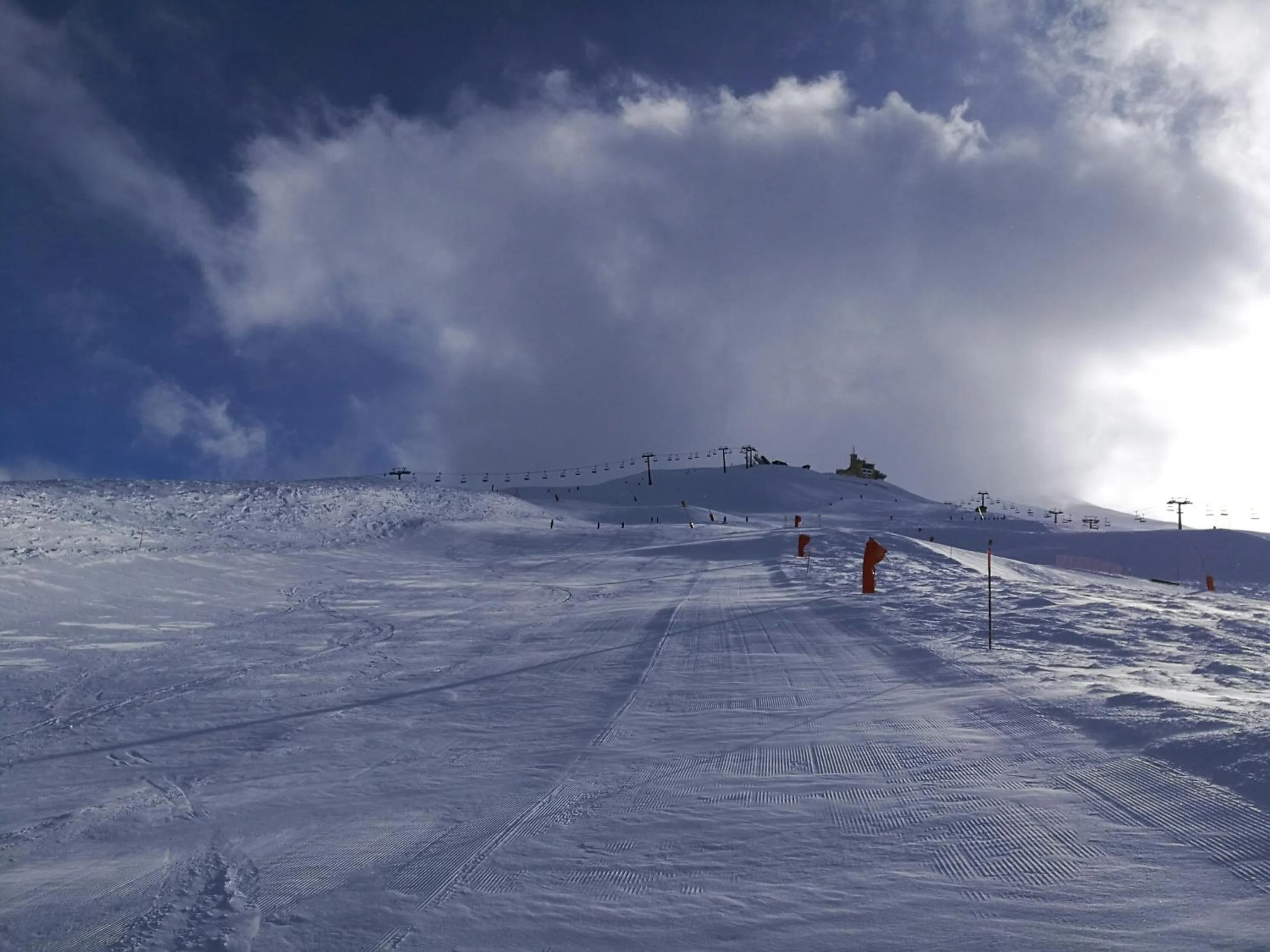 Skiing in Shackleton Chalet