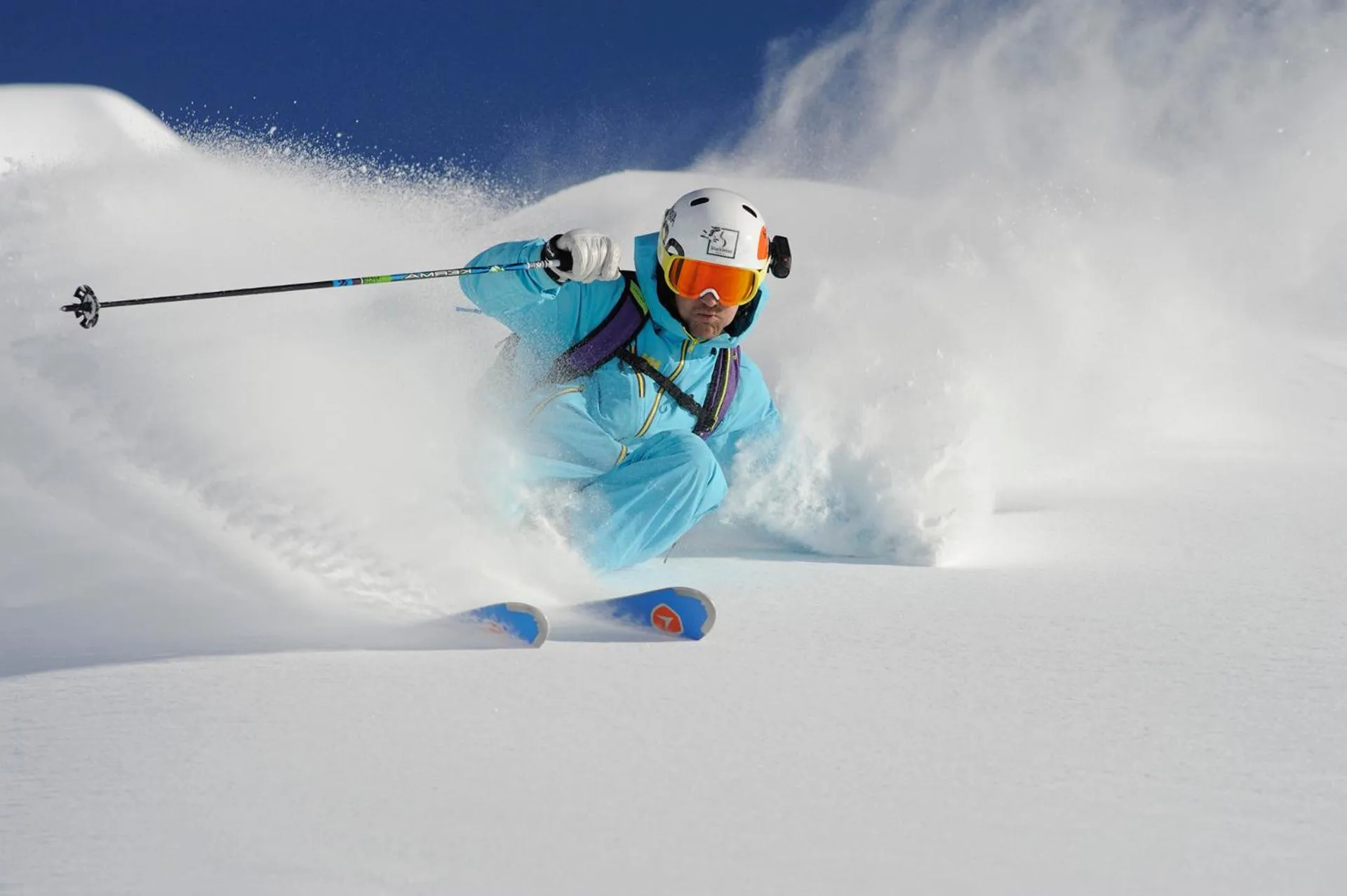 Skiing in Shackleton Chalet