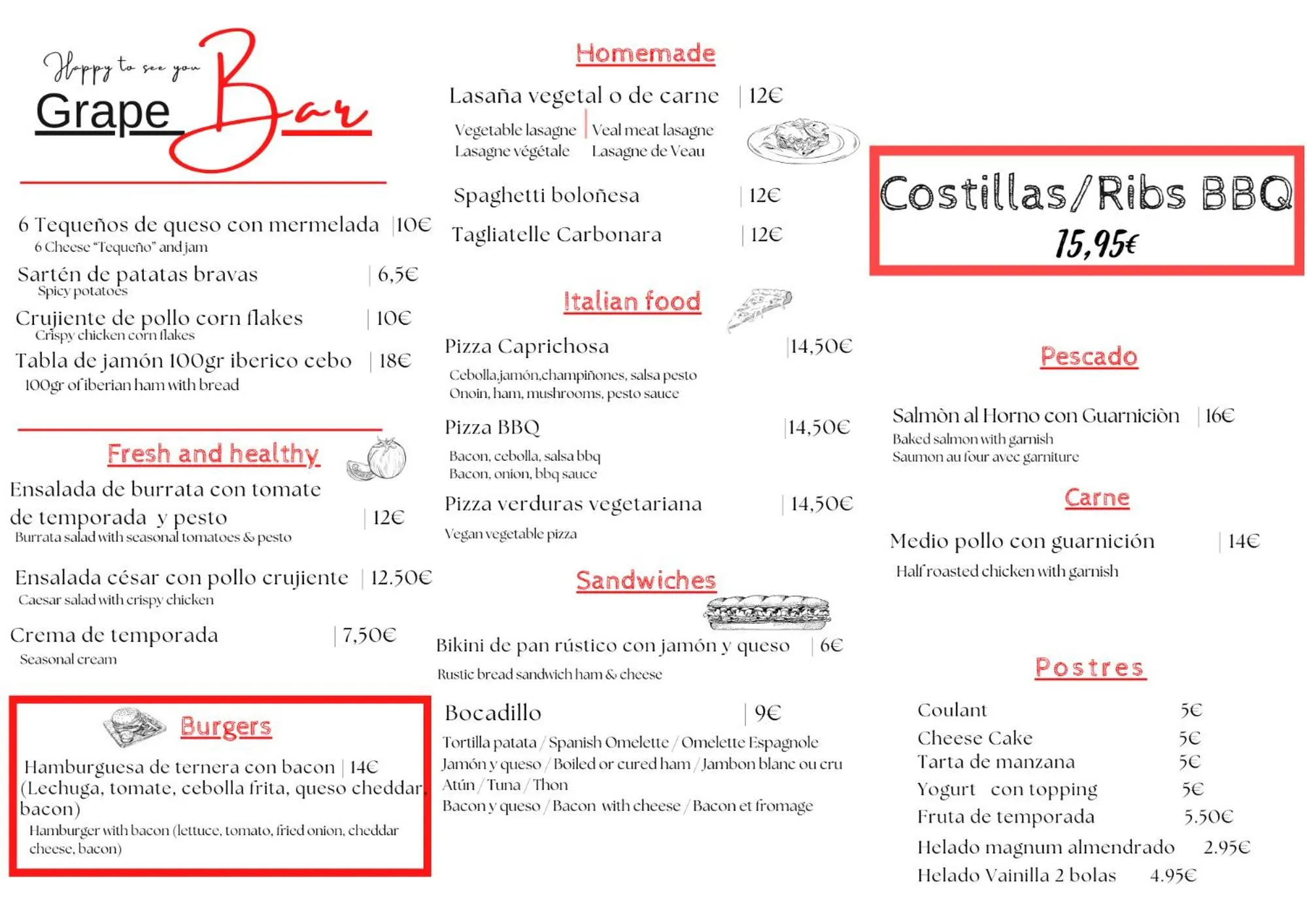 Restaurant/places to eat in Ibis Ripollet