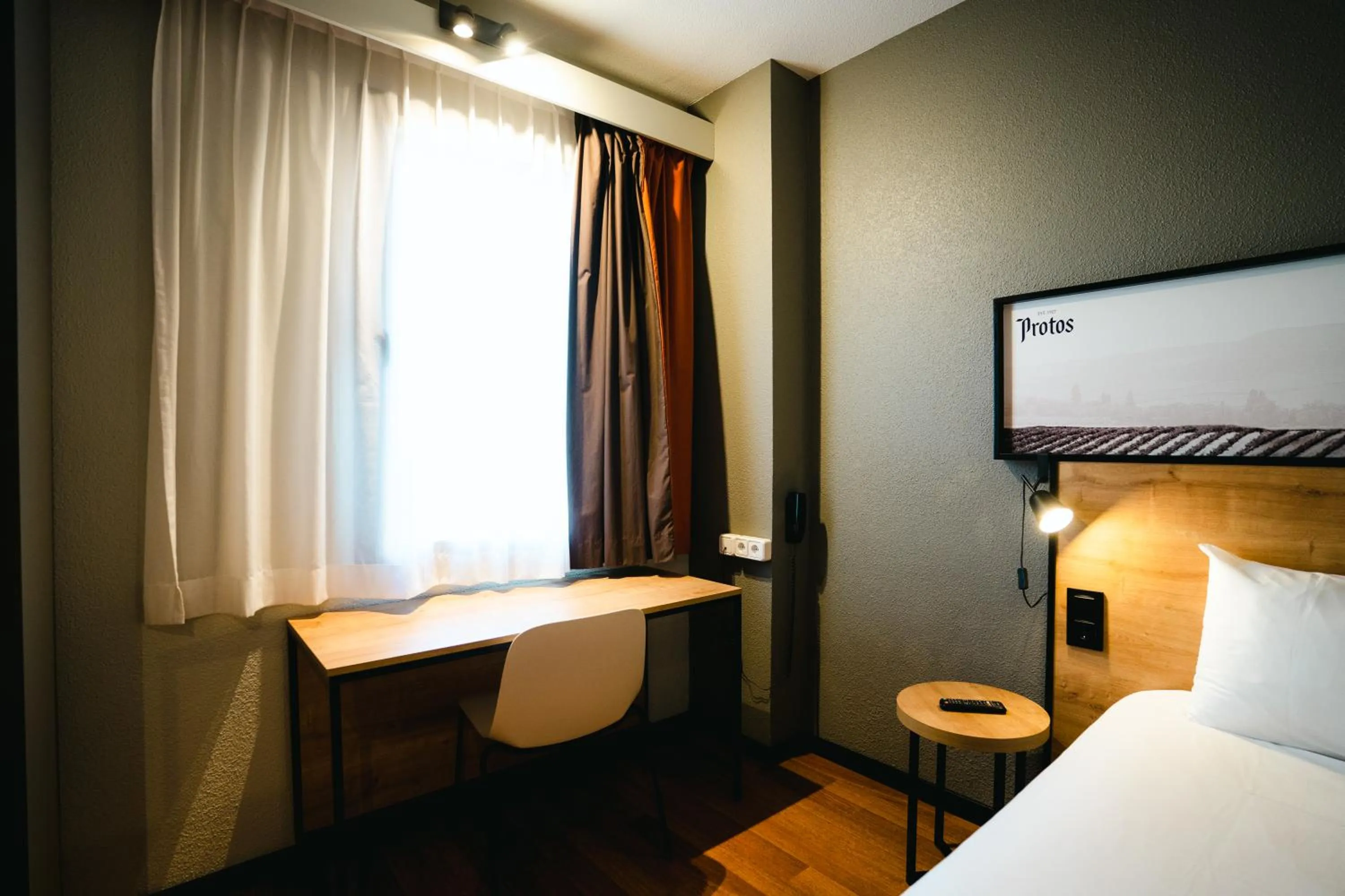 Decorative detail, Bed in Ibis Valladolid