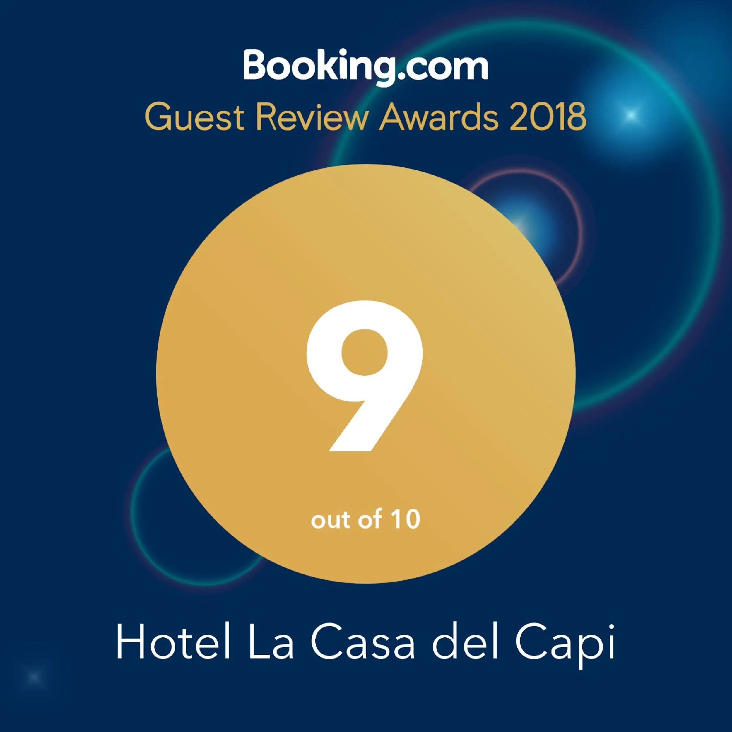 Certificate/Award in Hotel La Casa del Capi
