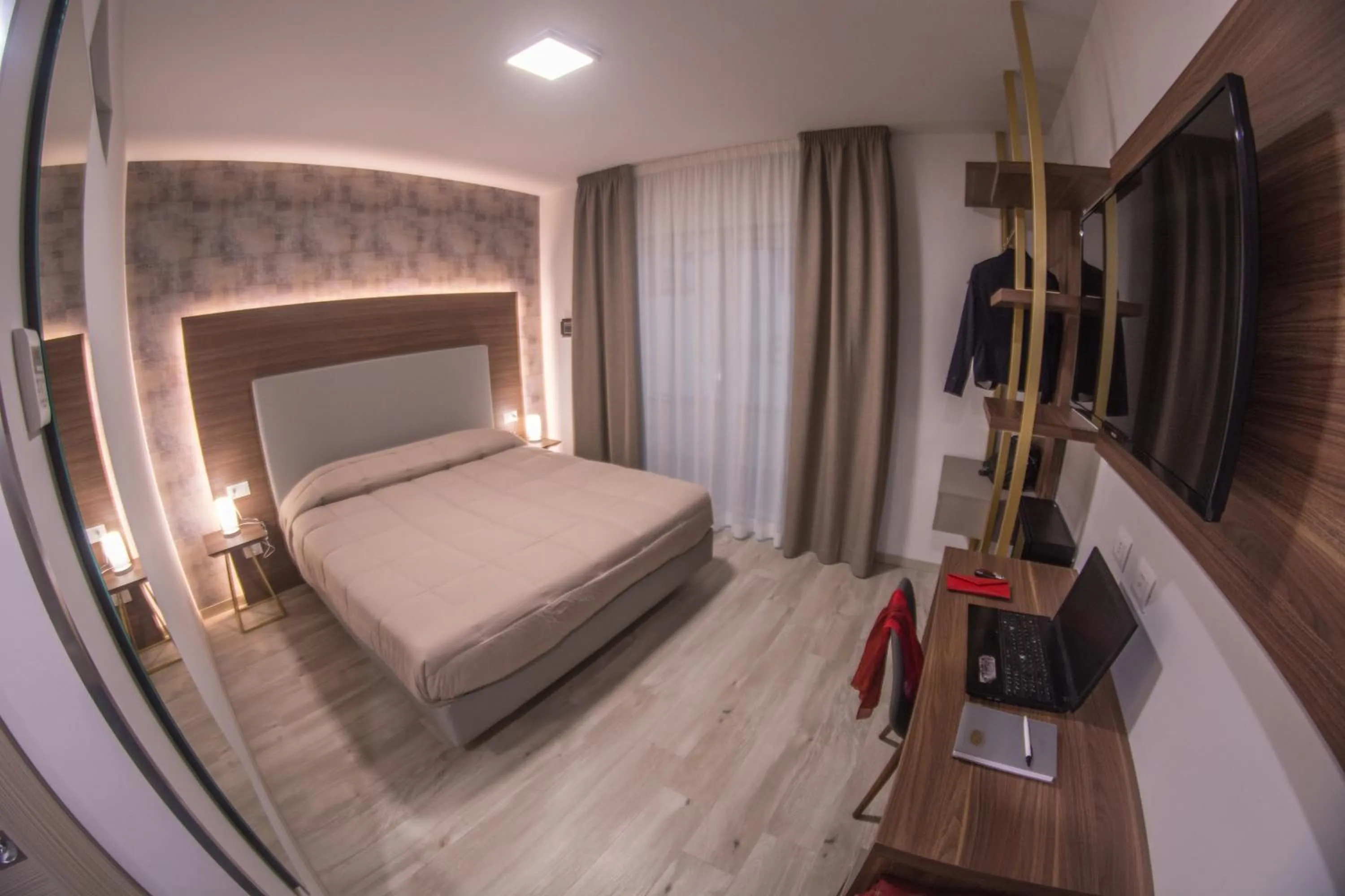 Photo of the whole room, Bed in 8room Hotel