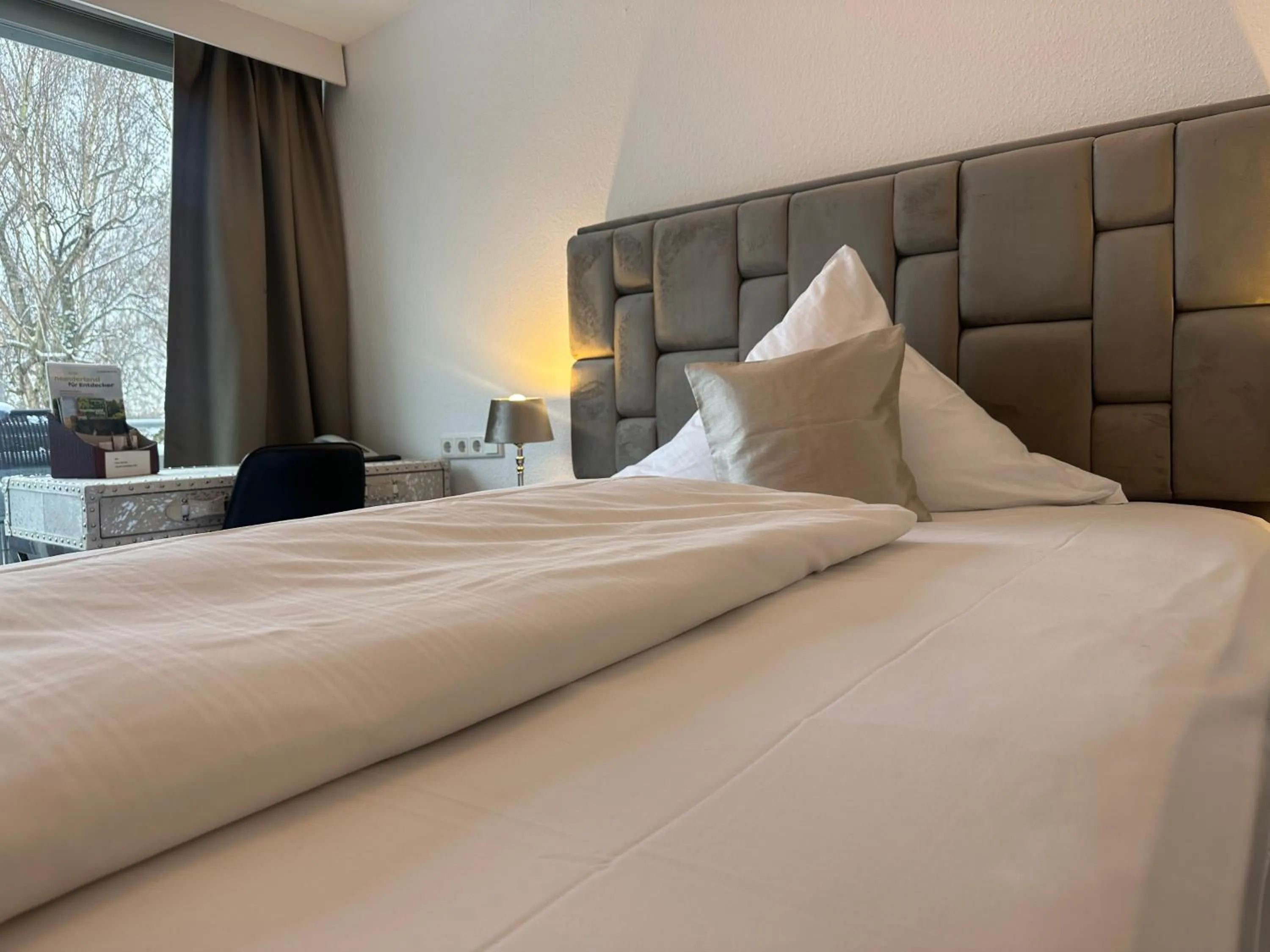 Bed in Hotel Unterfeldhaus