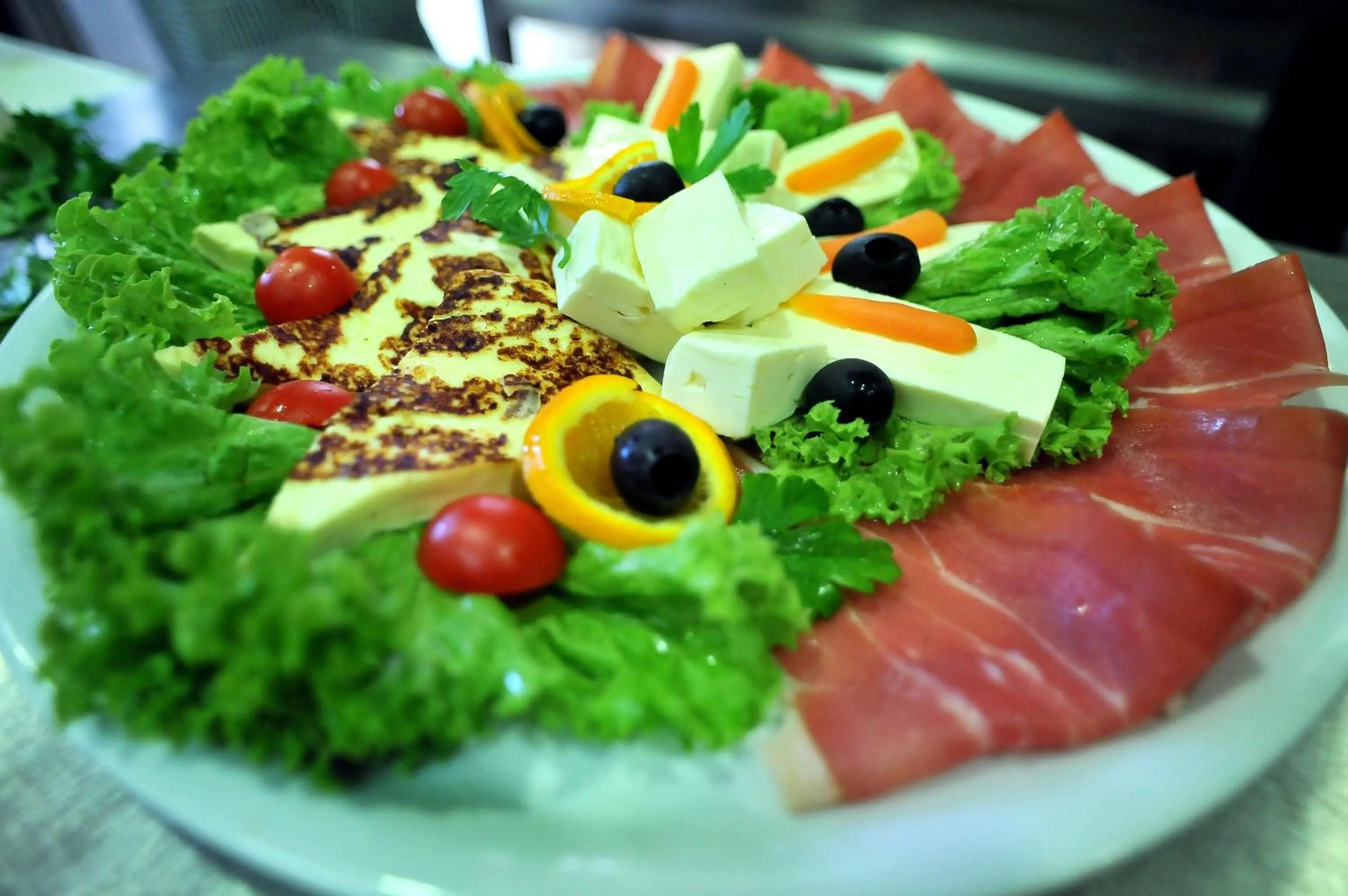 Food and drinks in Hotel Aria