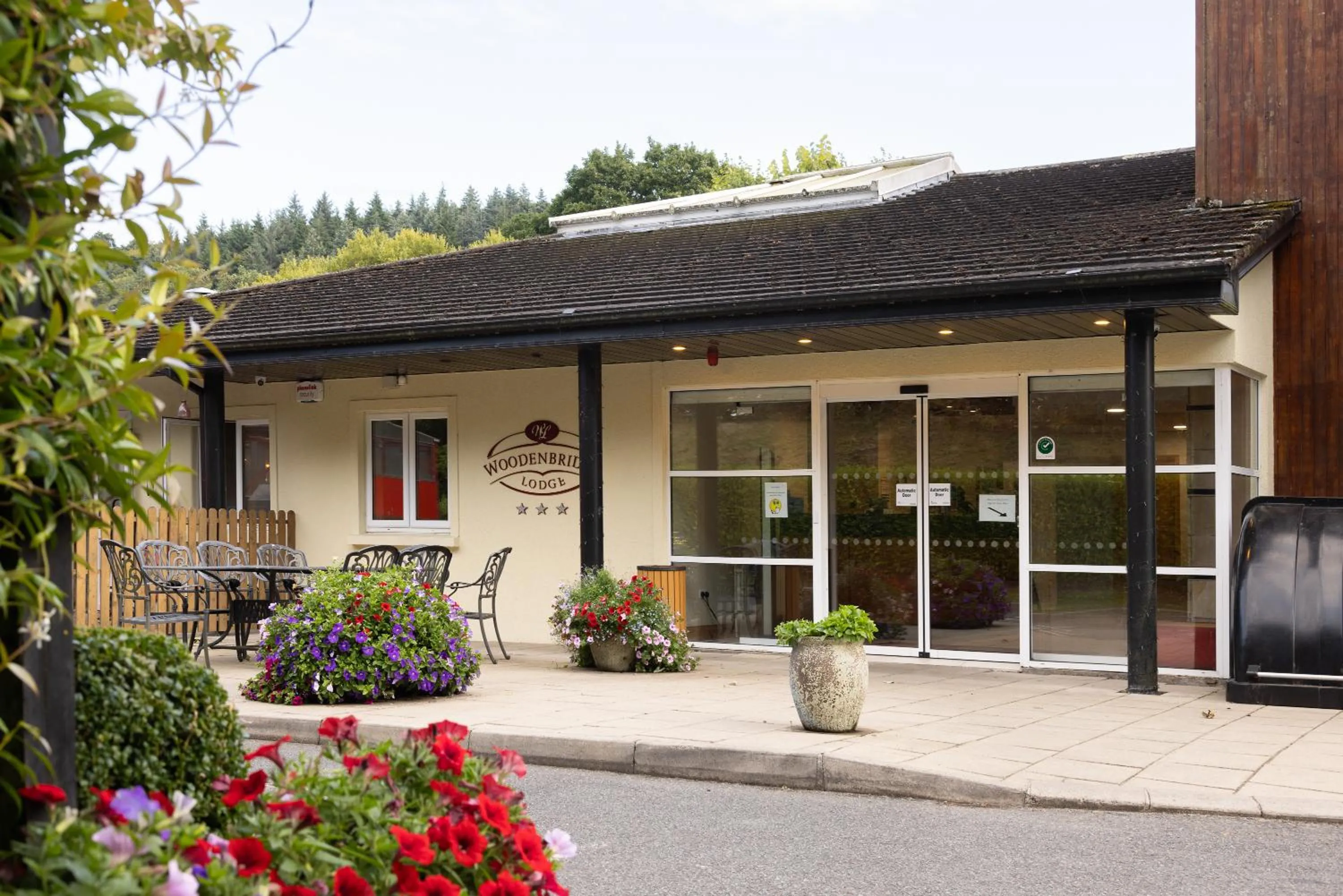 Facade/entrance in The Lodge at Woodenbridge