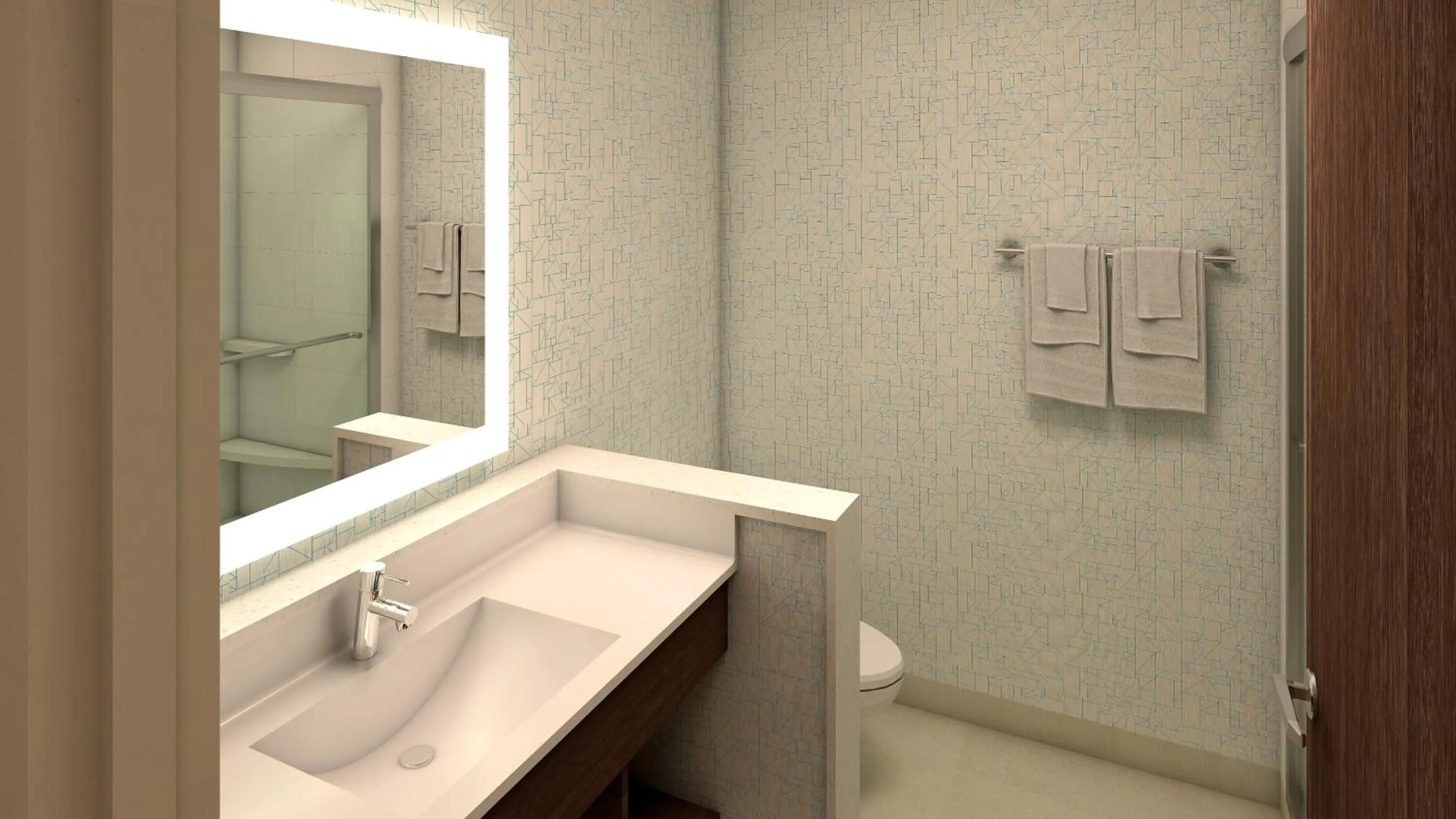 Bathroom in Holiday Inn Express & Suites - Aurora Medical Campus by IHG