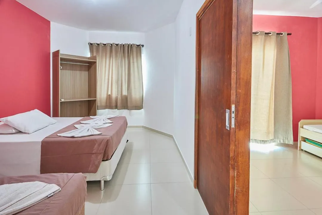 wardrobe, Bed in Monte Libano Apart Hotel